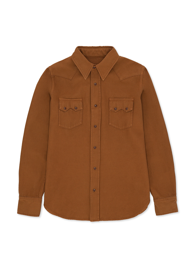 Toledo Camicia Texana In Cotone e Lana