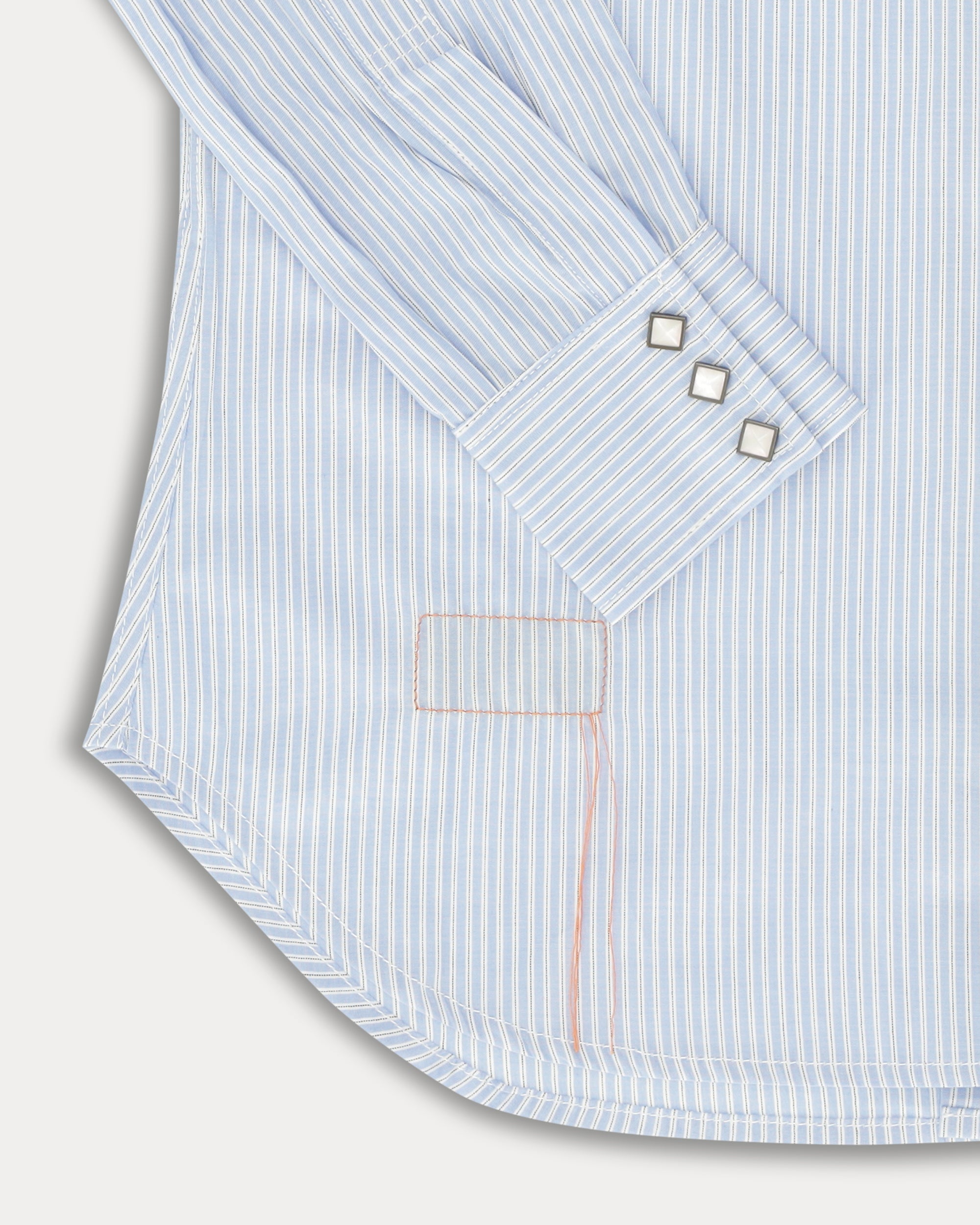 Toledo Camicia Texana In Cotone con Motivo a Righe