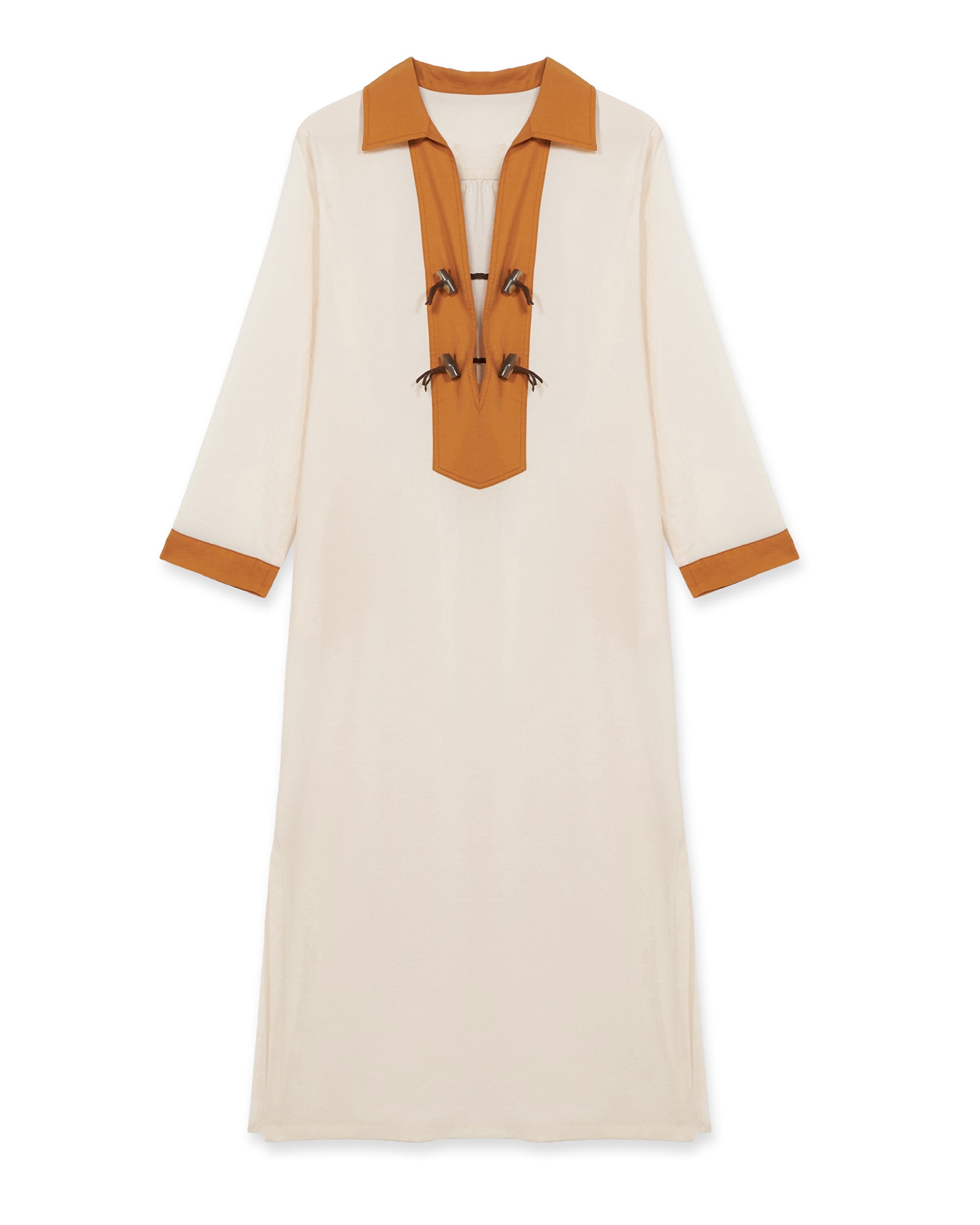 Adish Abito in Cotone Bi-Color