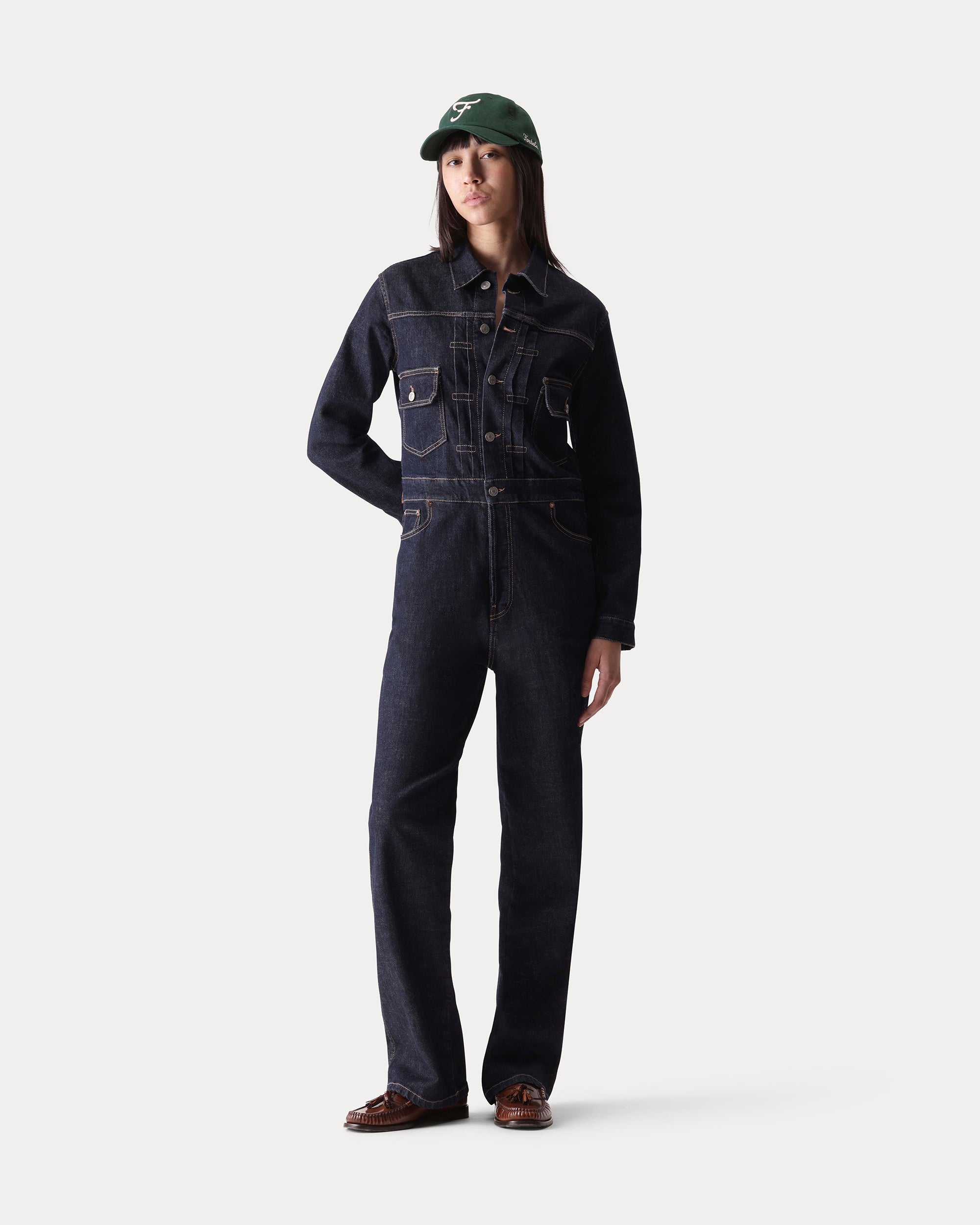 Vendela Jumpsuit in Denim Indigo Rinse