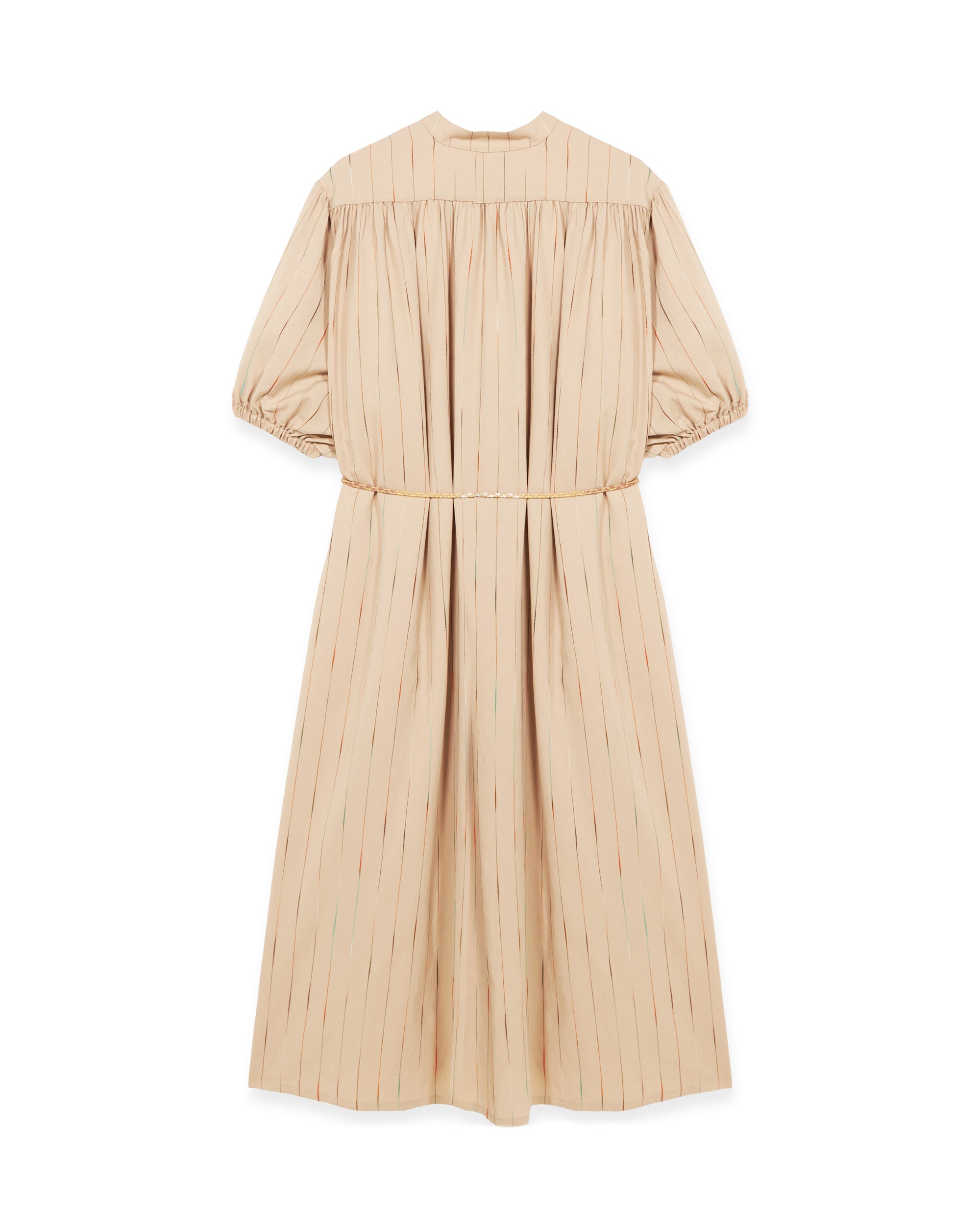 Vera Abito con Ricami con Motivo a Righe