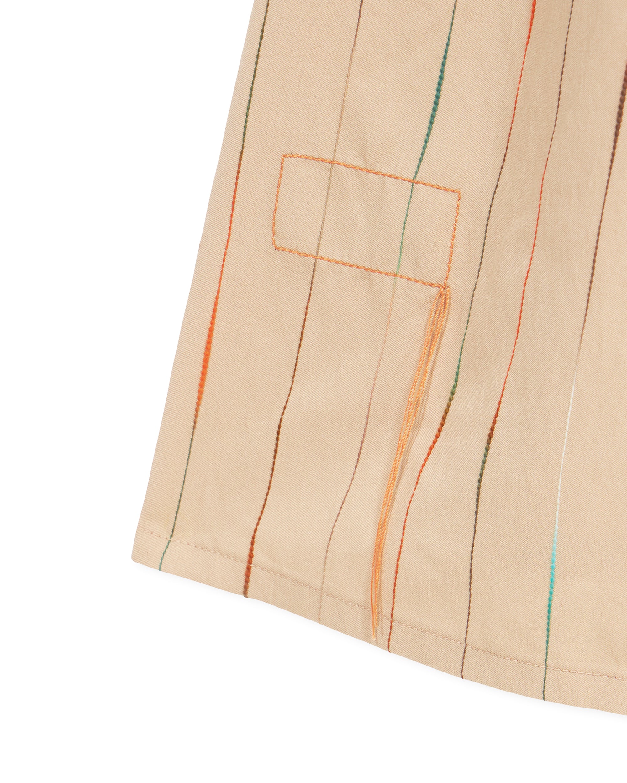 Vera Abito con Ricami con Motivo a Righe