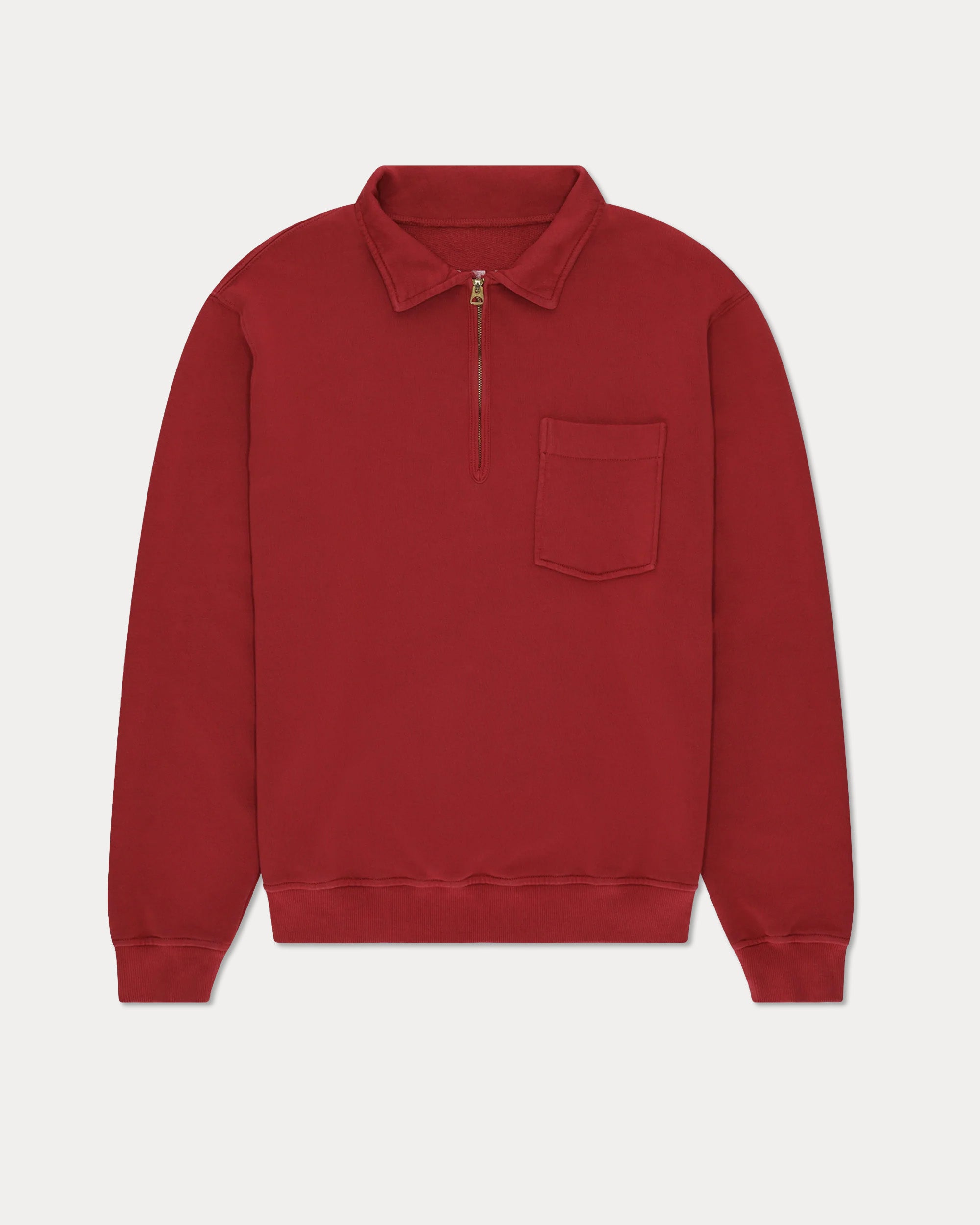Yale Brushed Jersey Sweatshirt With Collar and Zipper