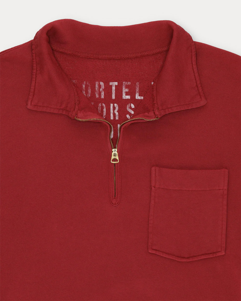 Yale Felpa In Jersey Garzato Con Colletto E Zip