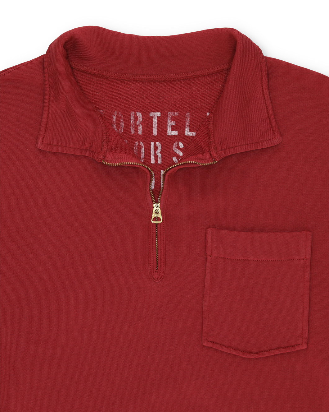 Yale Felpa In Jersey Garzato Con Colletto E Zip