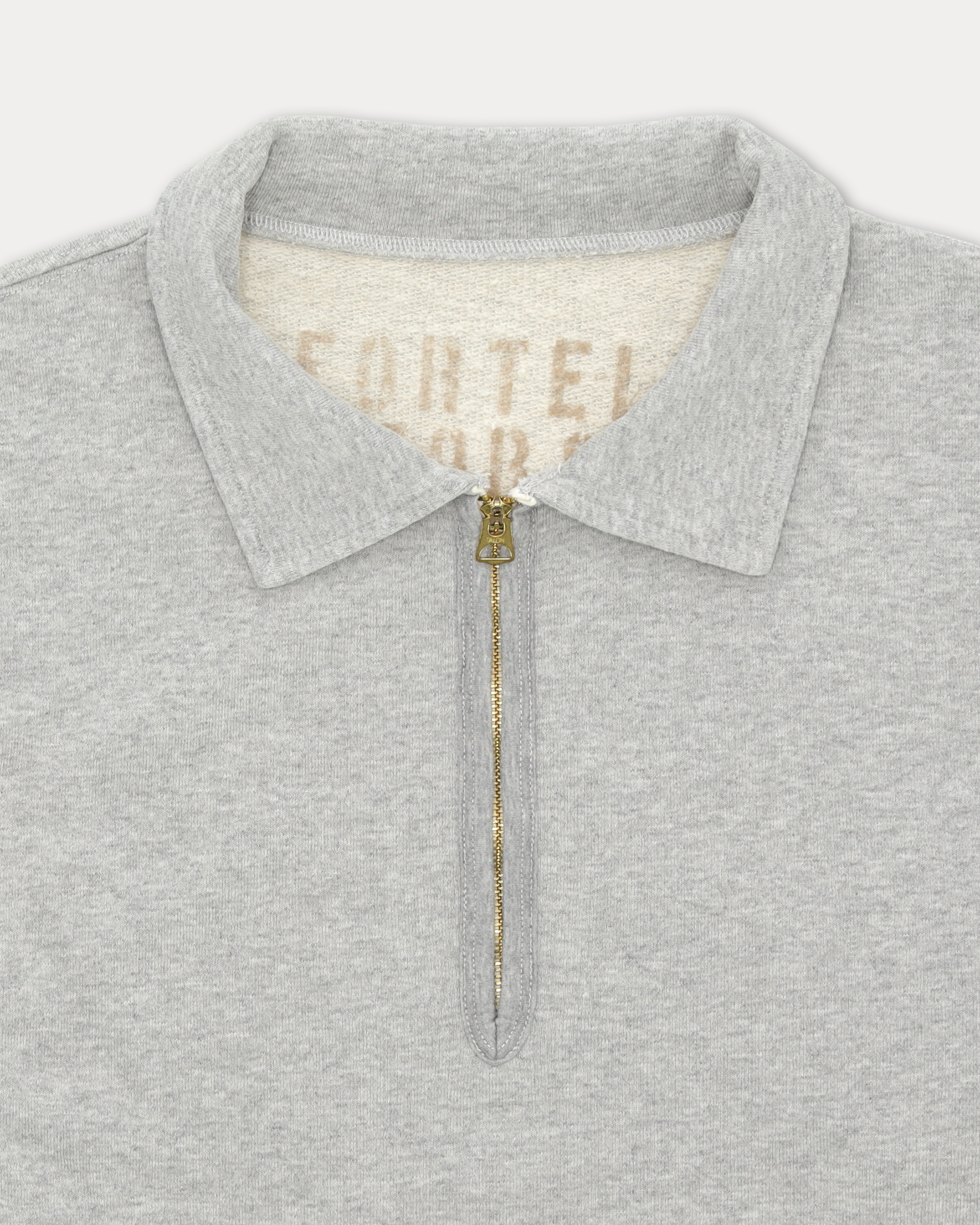 Yale Felpa In Jersey Garzato Con Colletto E Zip