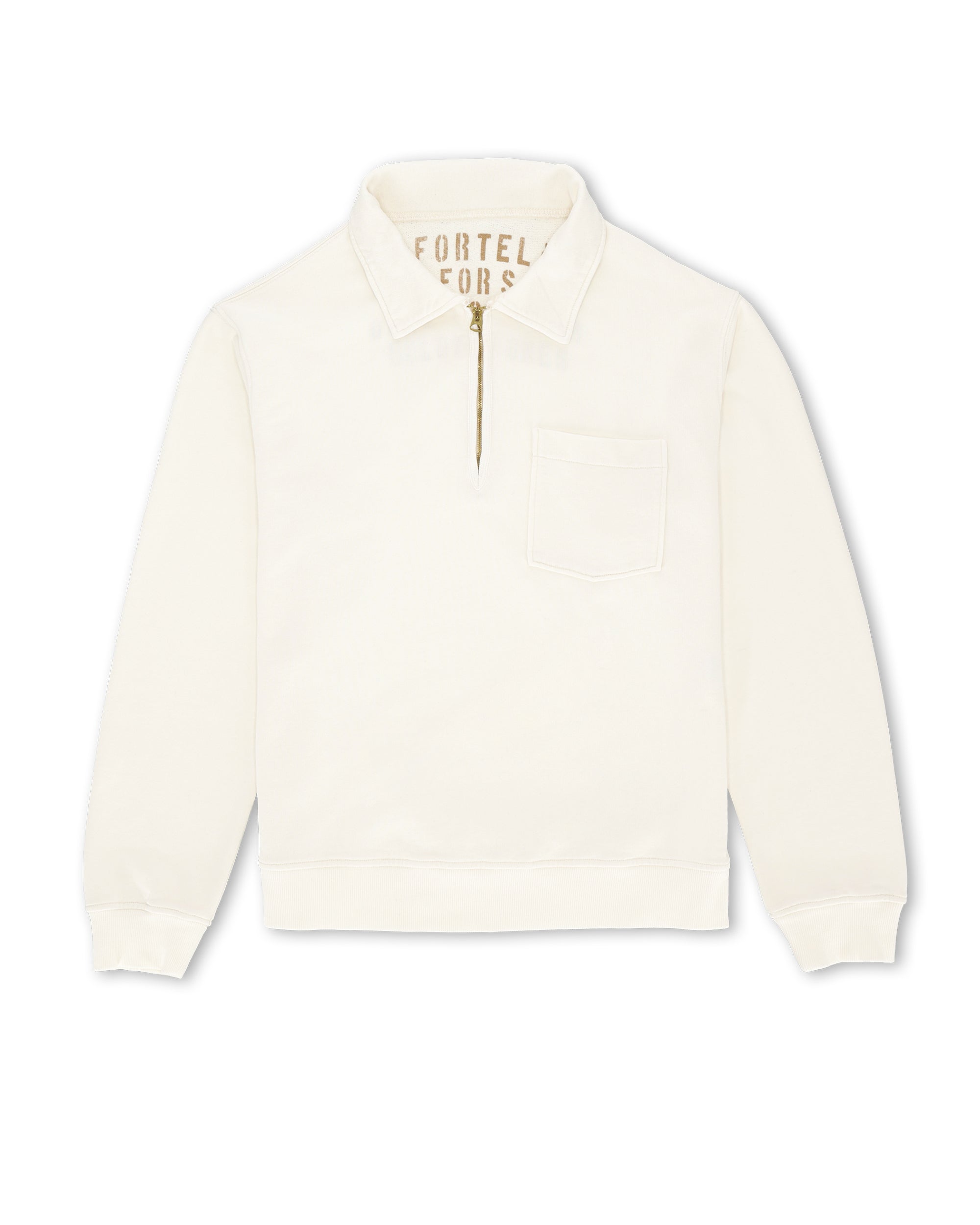 Yale Felpa In Jersey Garzato Con Colletto E Zip