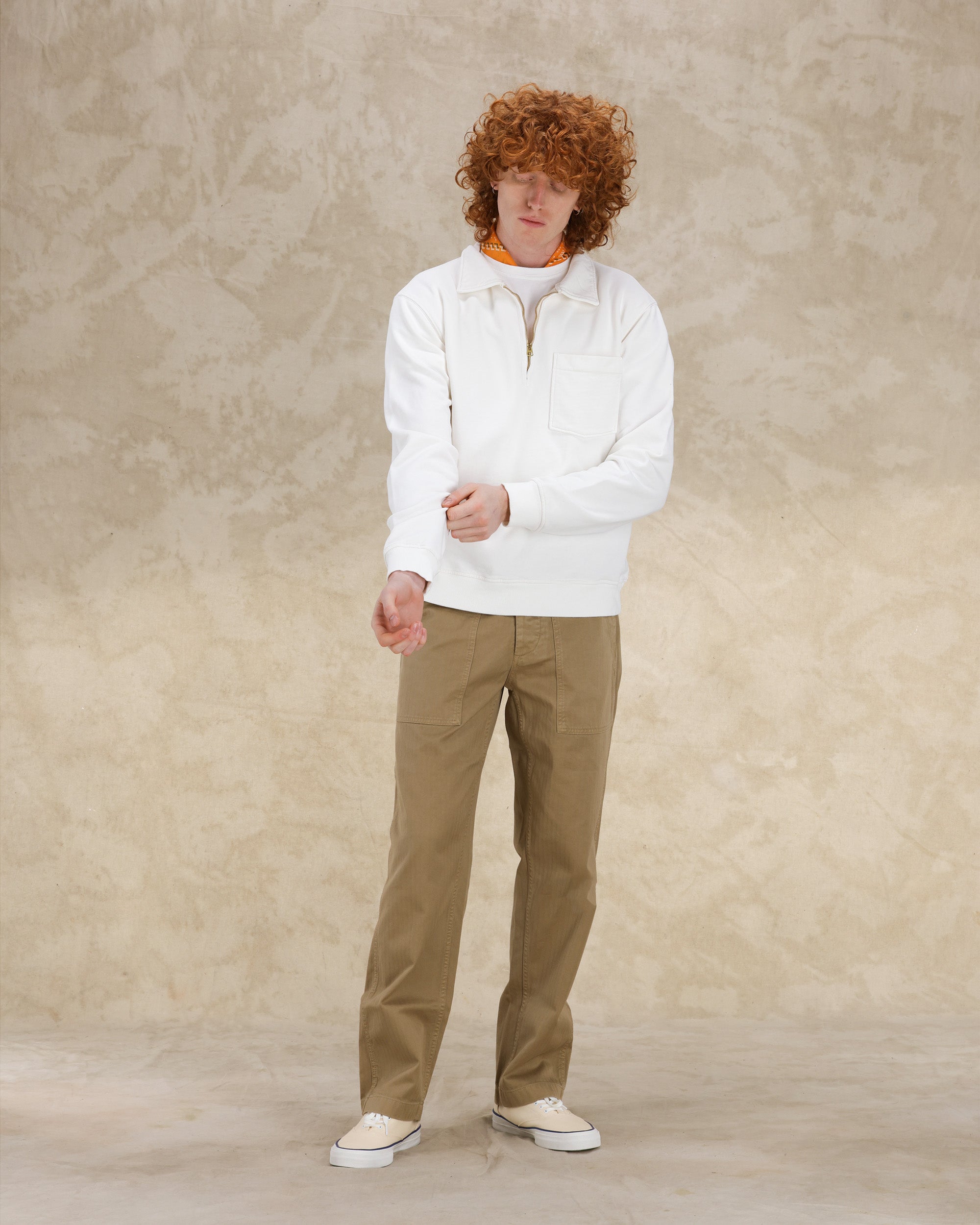 Yale Felpa In Jersey Garzato Con Colletto E Zip