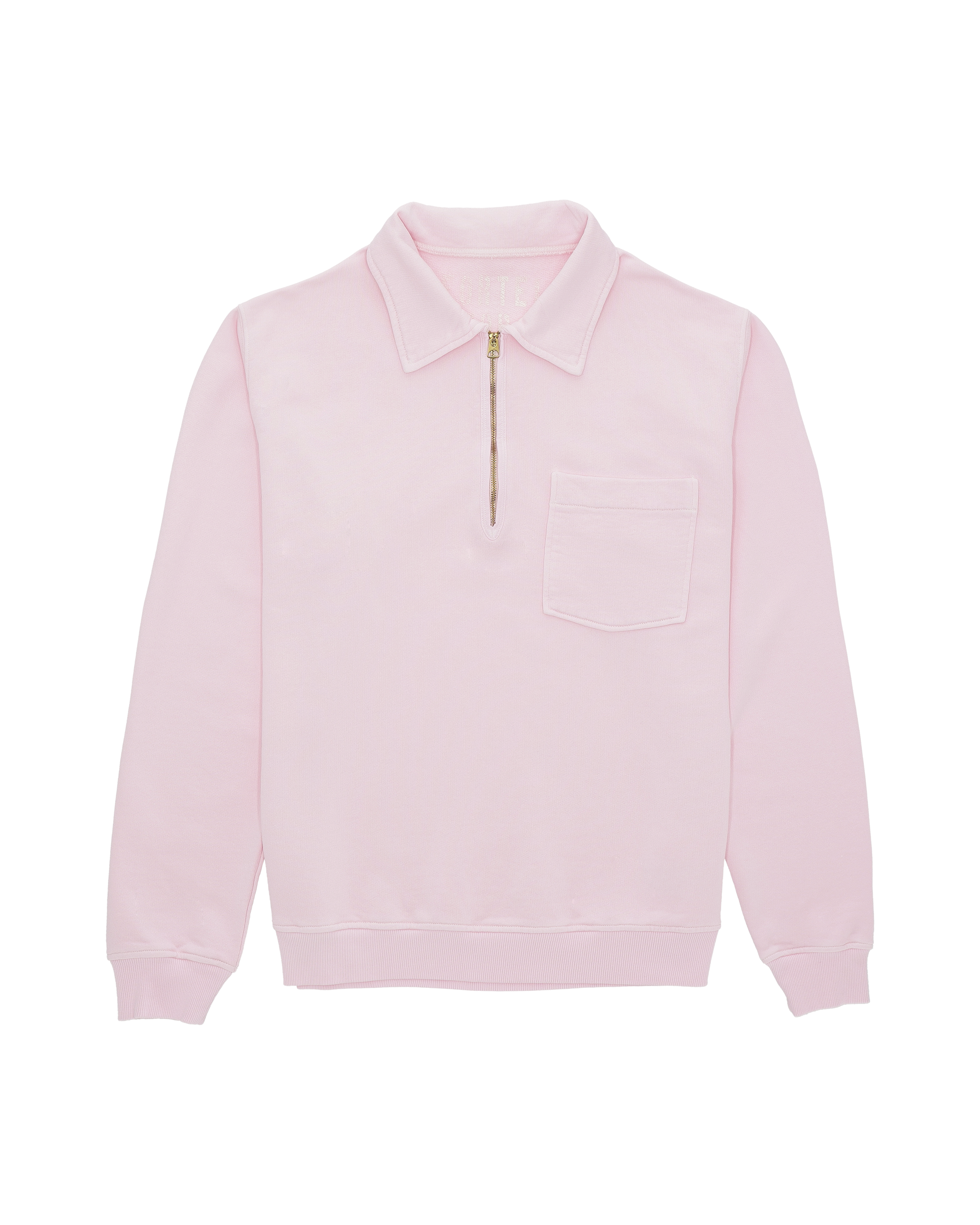 Yale Felpa In Jersey Garzato Con Colletto E Zip