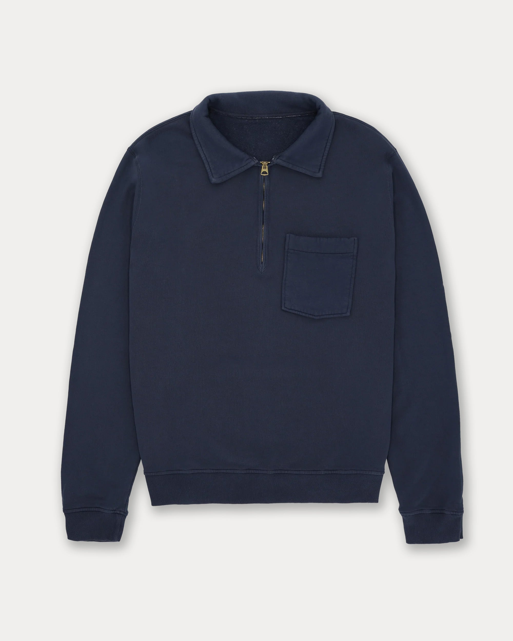 Yale Felpa In Jersey Felpato Con Colletto E Zip