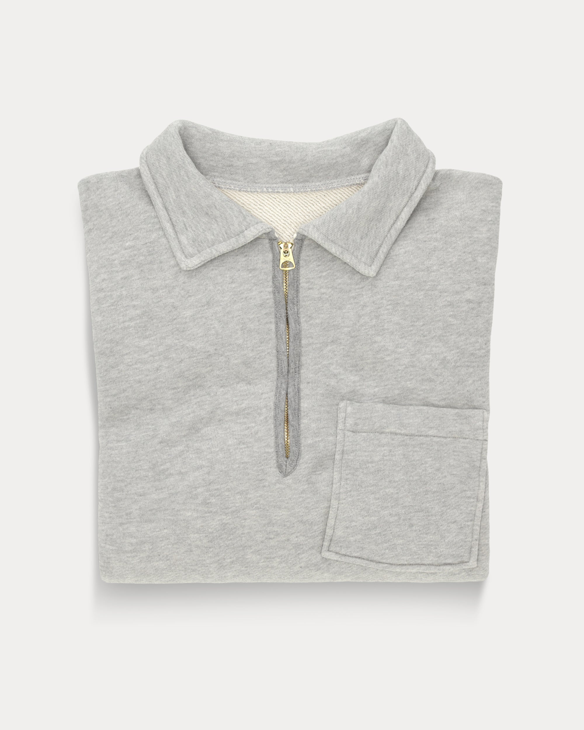 Yale Felpa In Jersey Felpato Con Colletto E Zip