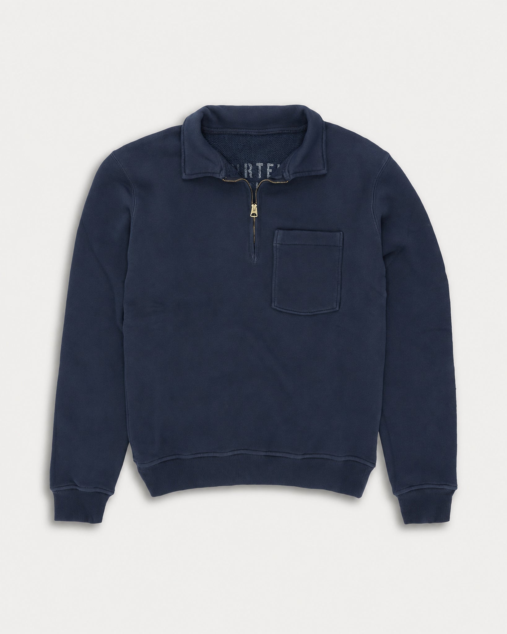 Yale Felpa In Jersey Felpato Con Colletto E Zip
