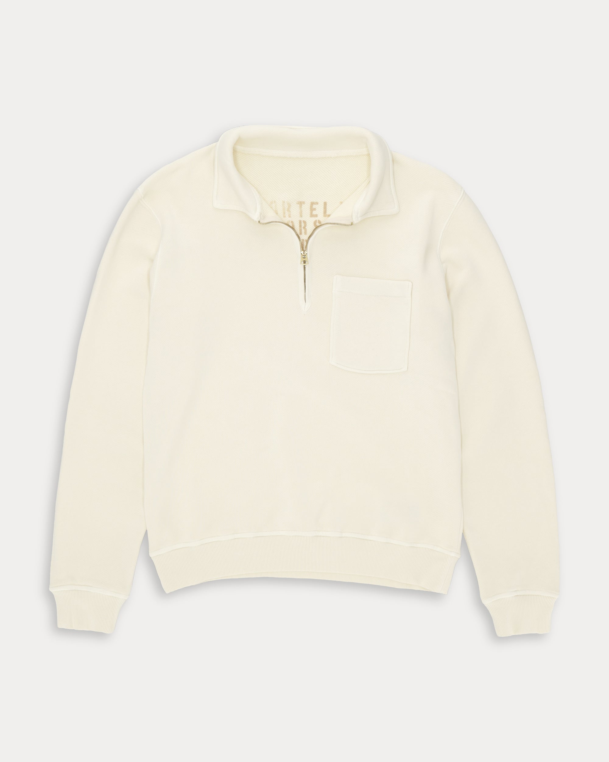 Yale Fleece Cotton Sweatshirt With Collar and Zipper