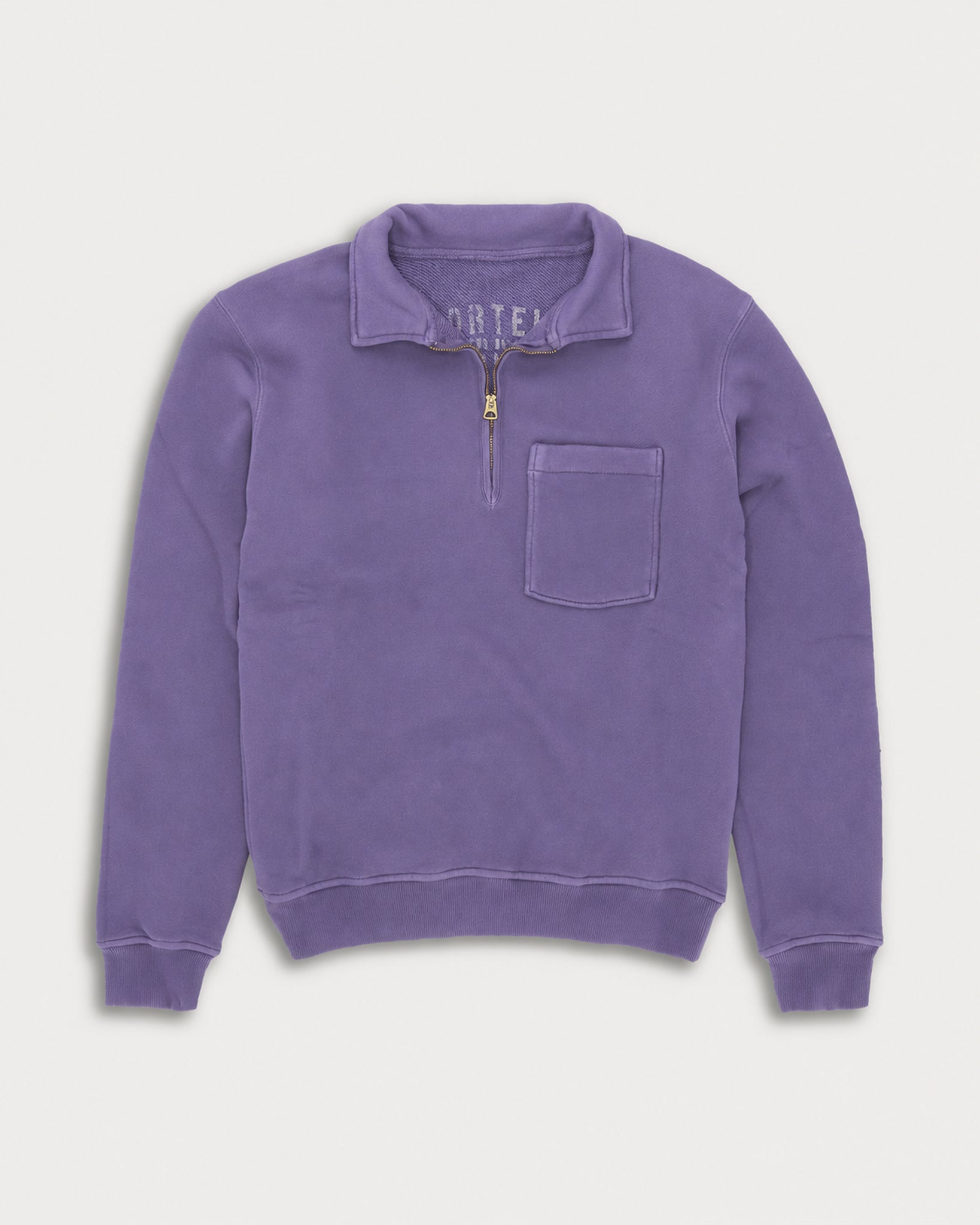 Yale Felpa In Jersey Felpato Con Colletto E Zip