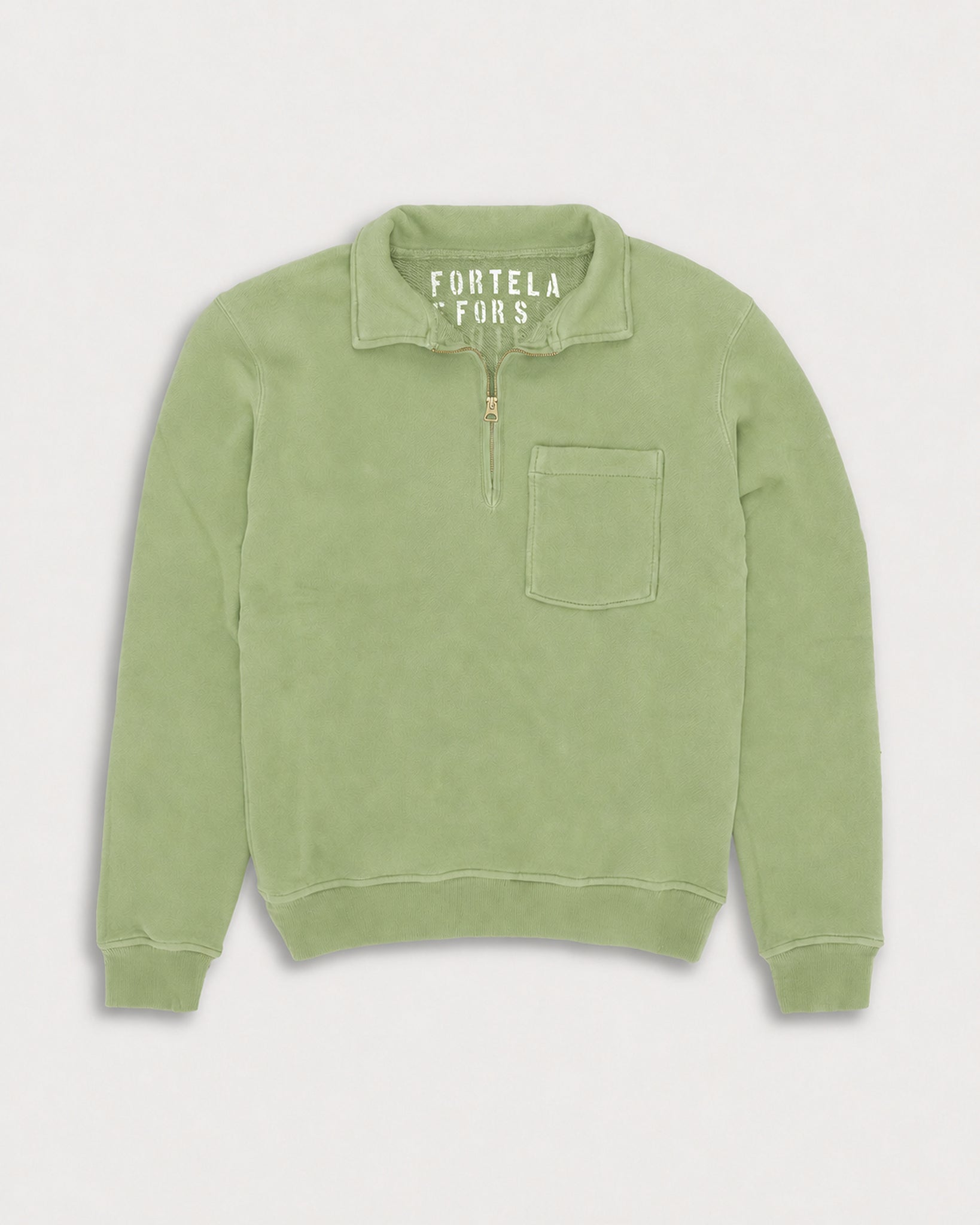 Yale Felpa In Jersey Garzato Con Colletto E Zip