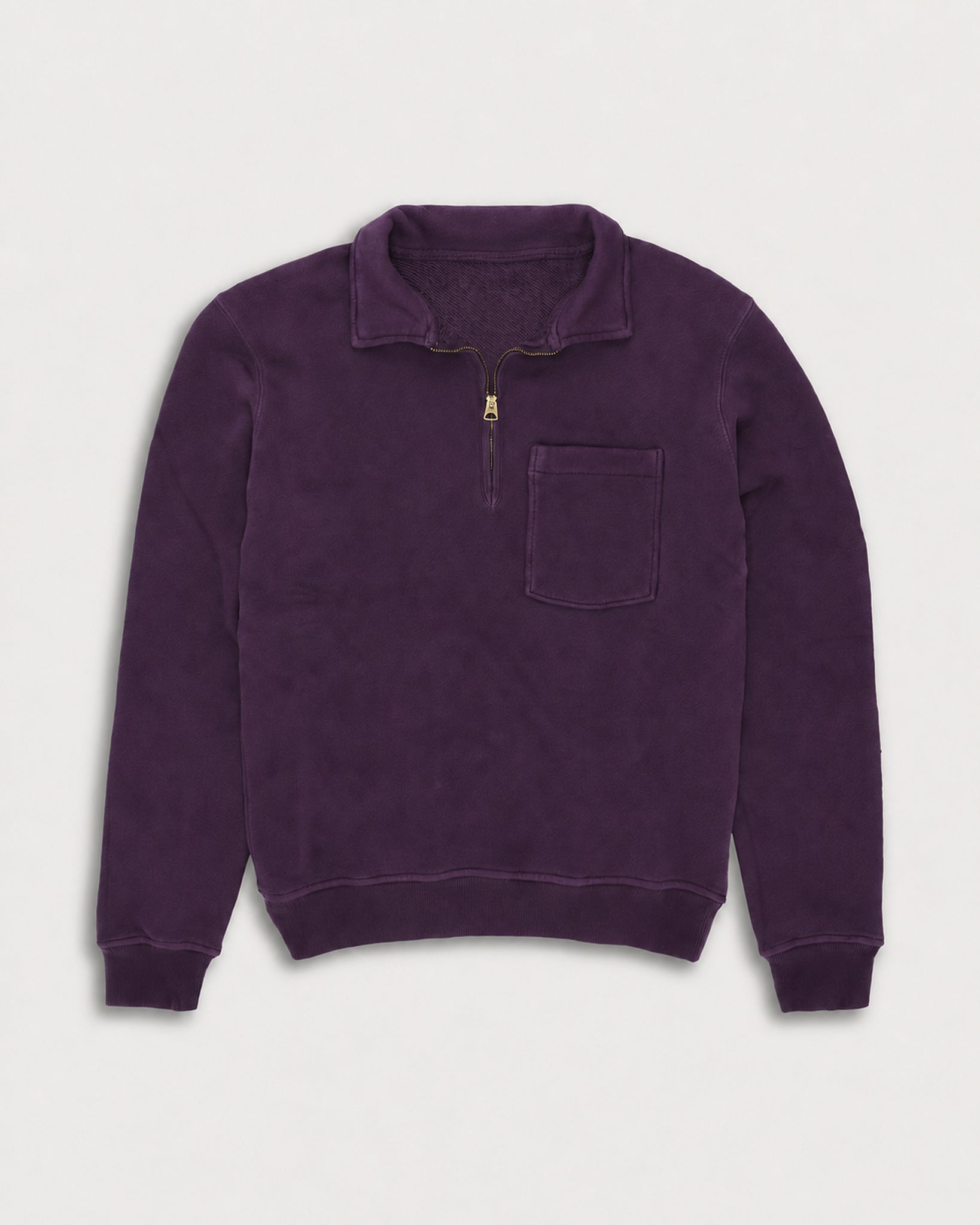 Yale Felpa In Jersey Felpato Con Colletto E Zip