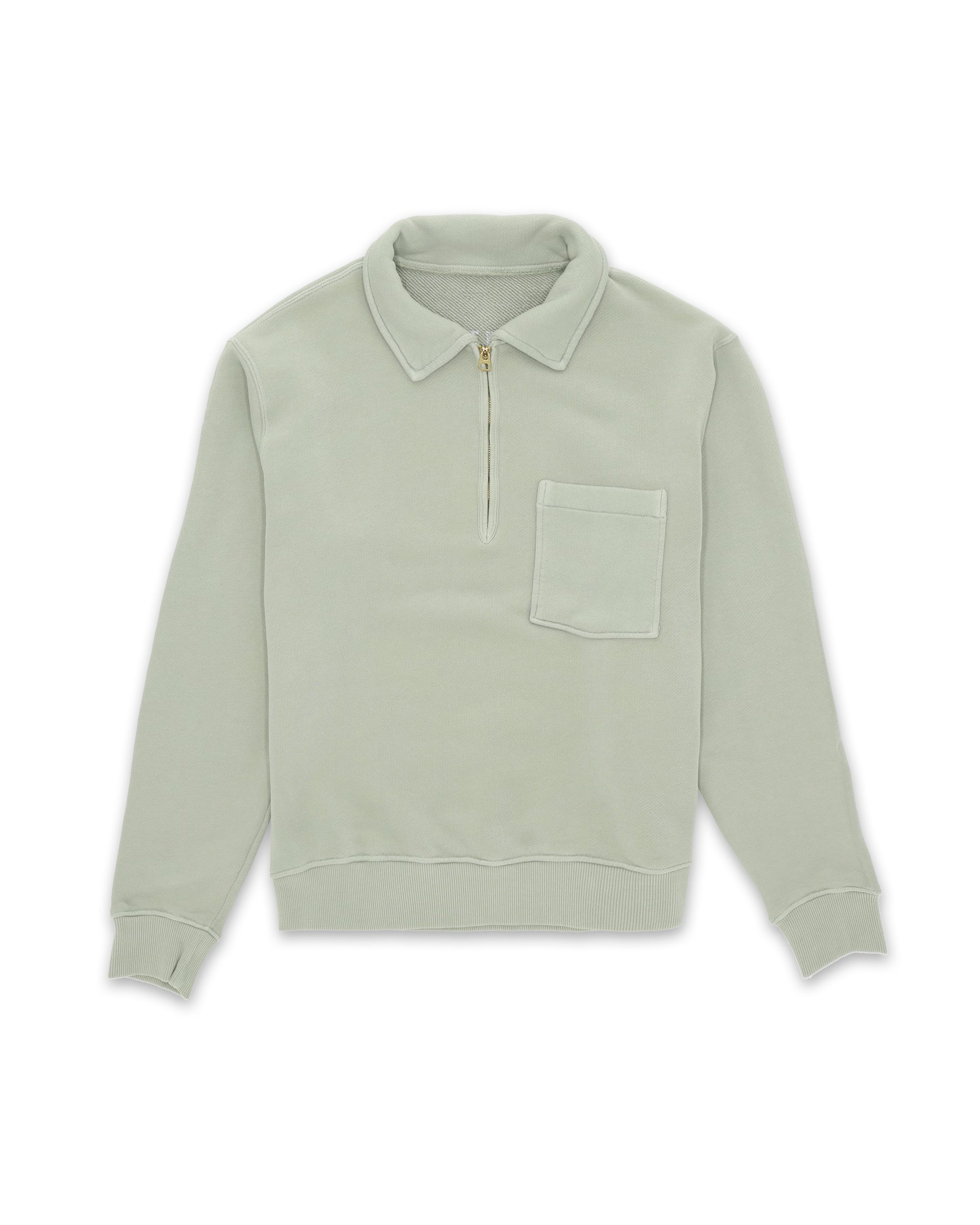 Yale Felpa In Cotone Felpato Con Colletto E Zip