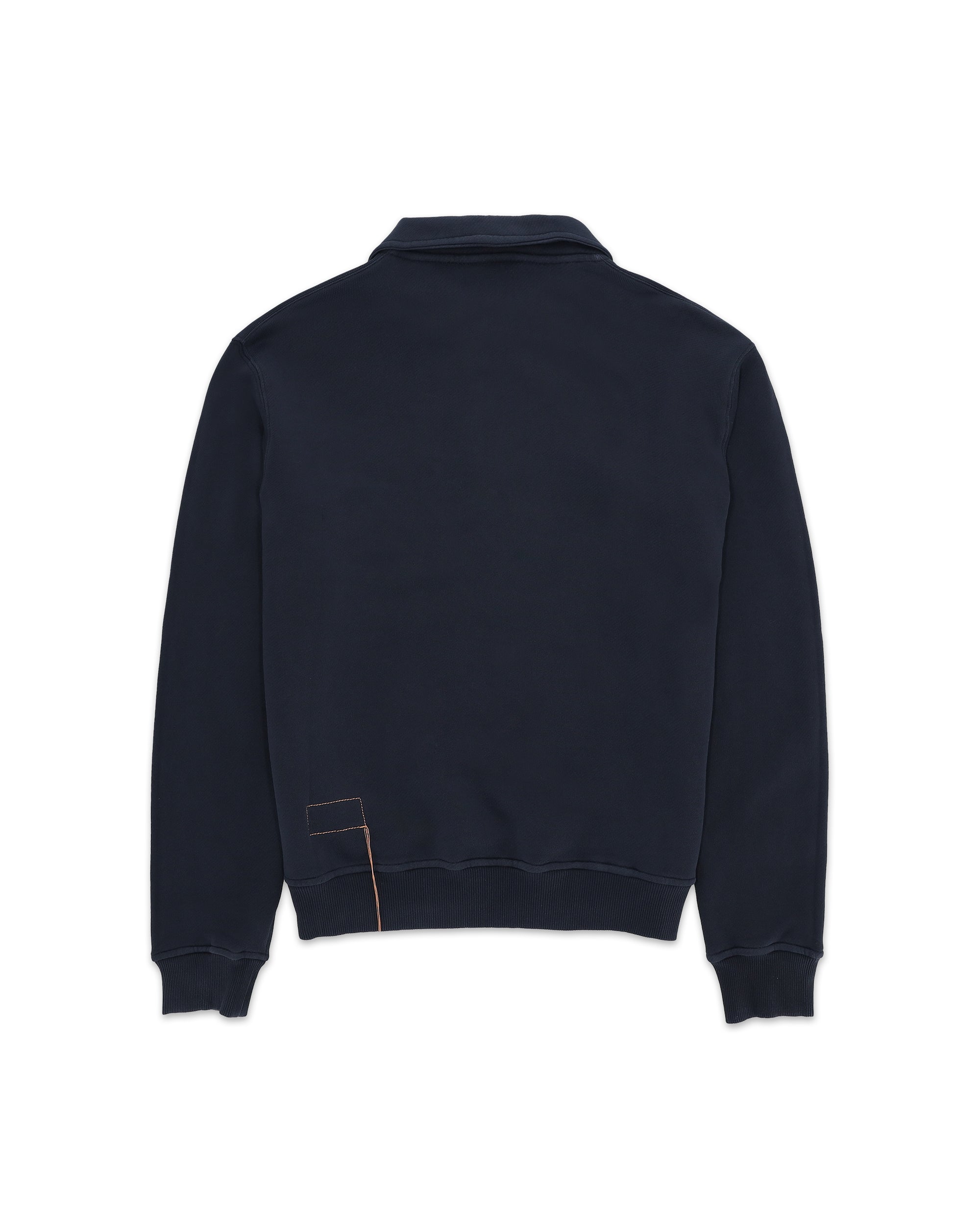 Yale Felpa In Cotone Felpato Con Colletto E Zip