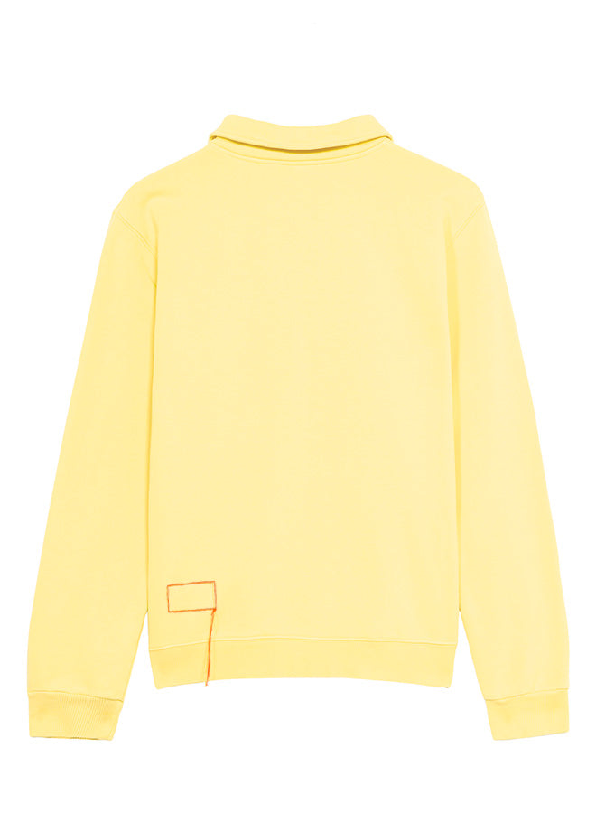 Yale Felpa In Cotone Felpato Con Colletto E Zip