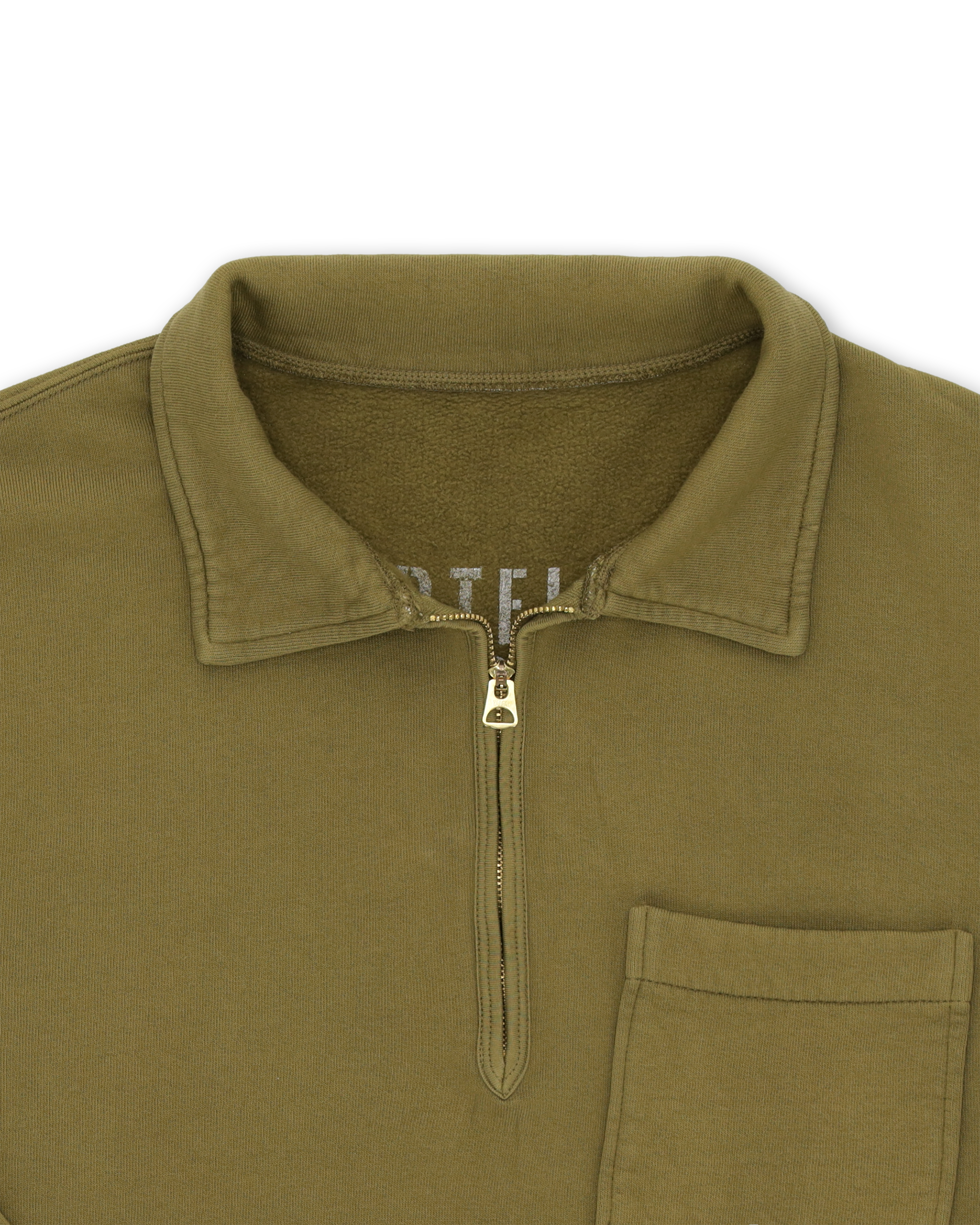 Yale Felpa In Cotone Felpato Con Colletto E Zip