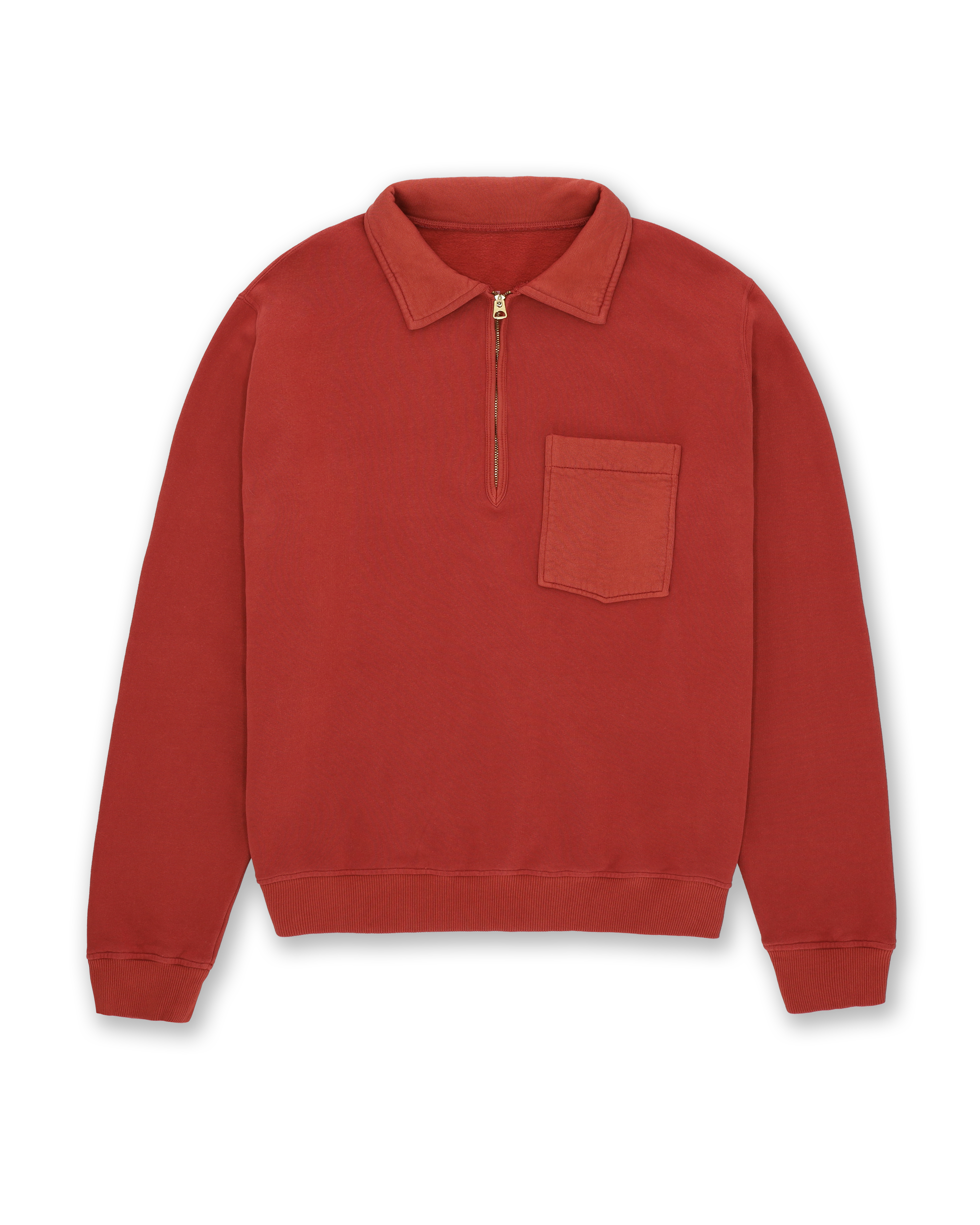 Yale Fleece Jersey Quarter Zip Collared Sweatshirt