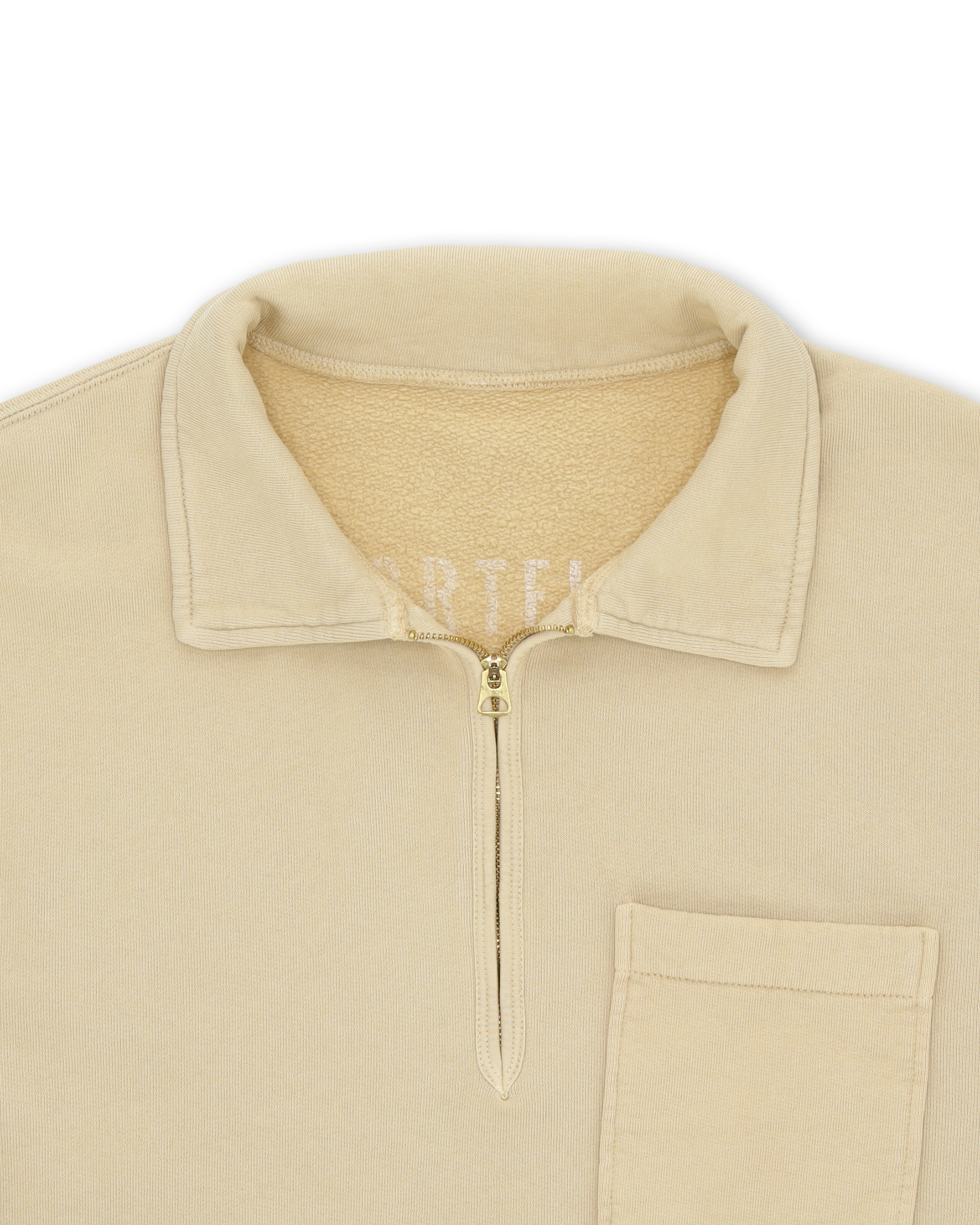 Yale Felpa In Cotone Felpato Con Colletto E Zip