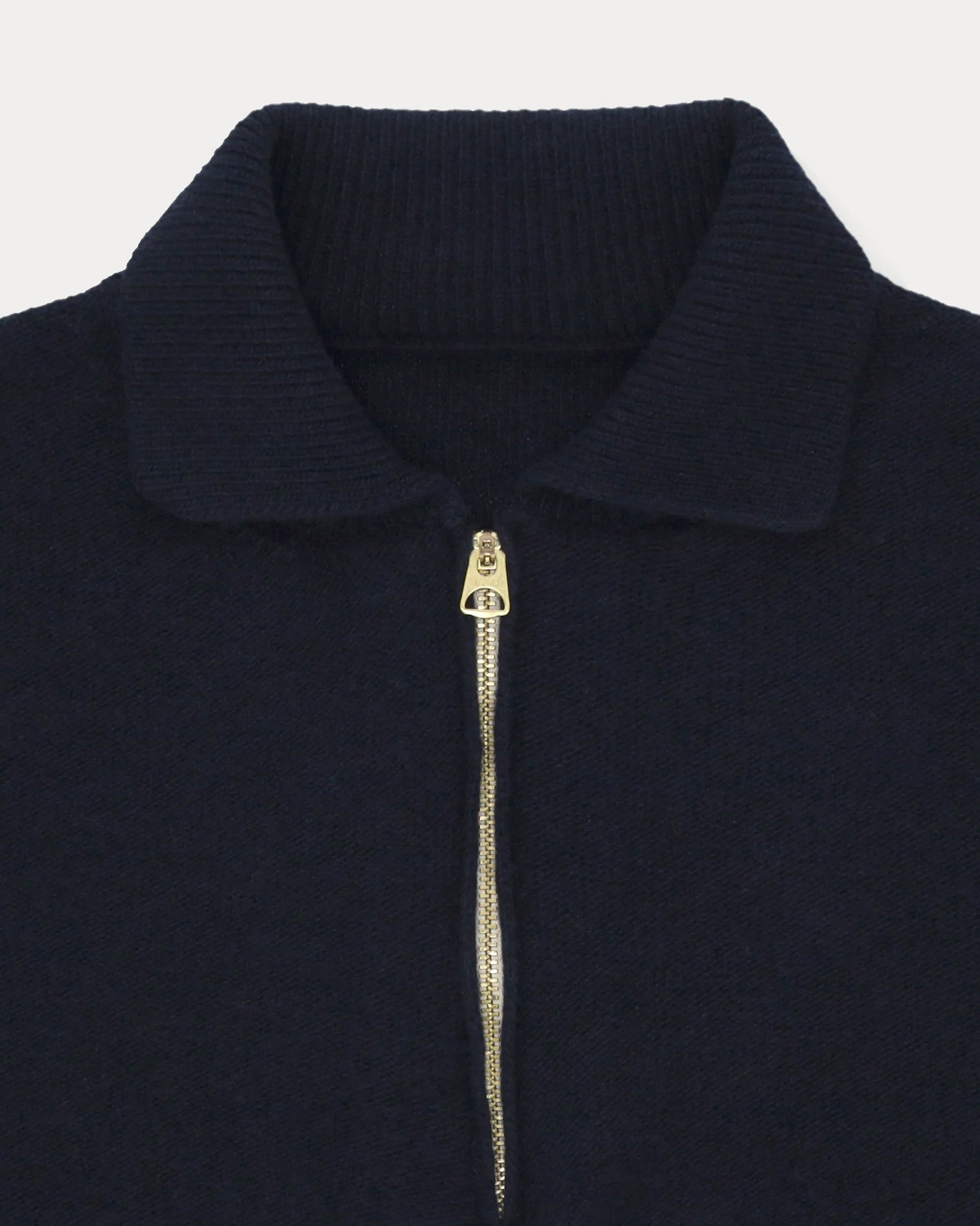 Yale Maglia In Lana Con Colletto E Zip