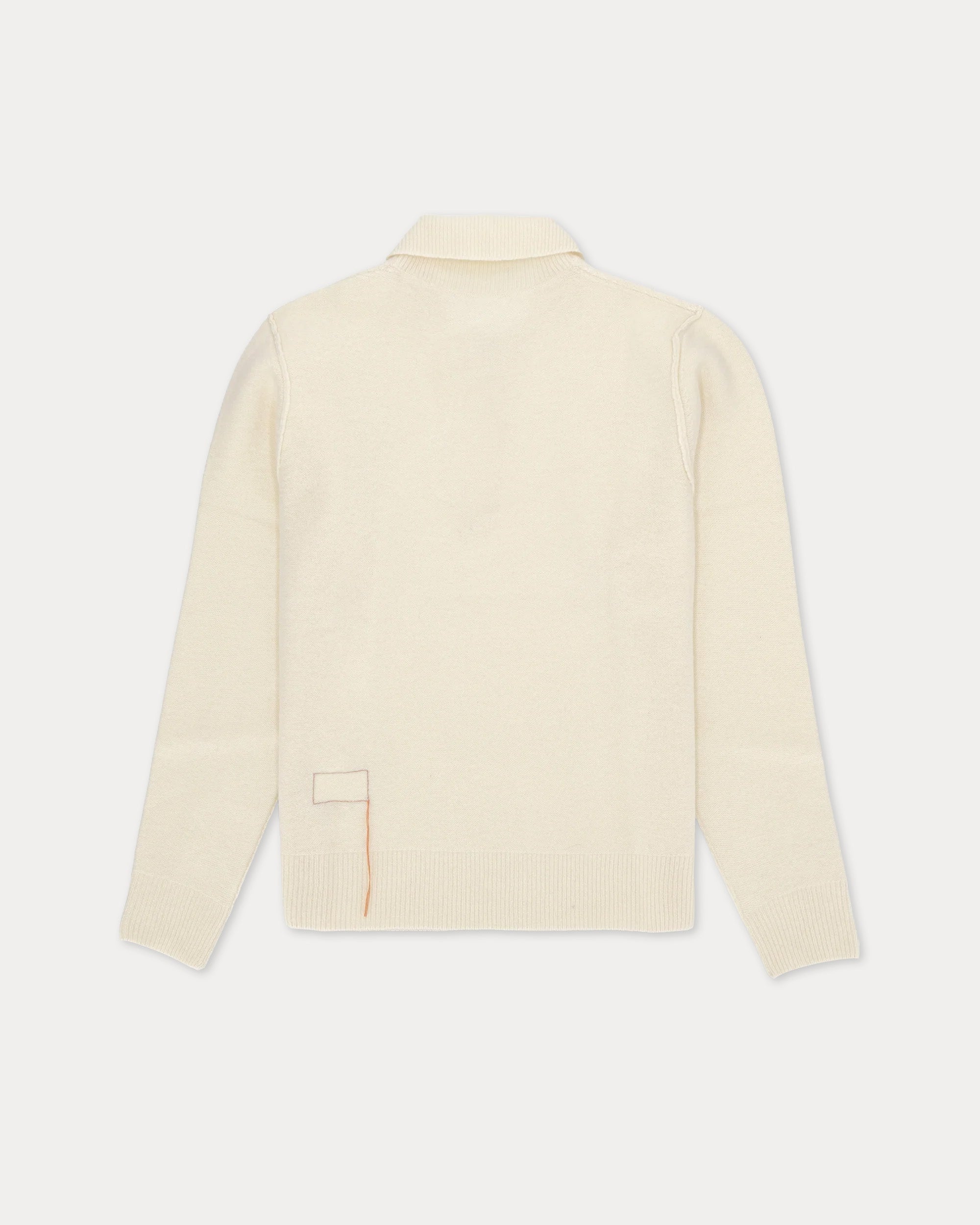Yale Wool Sweater With Collar and Zipper