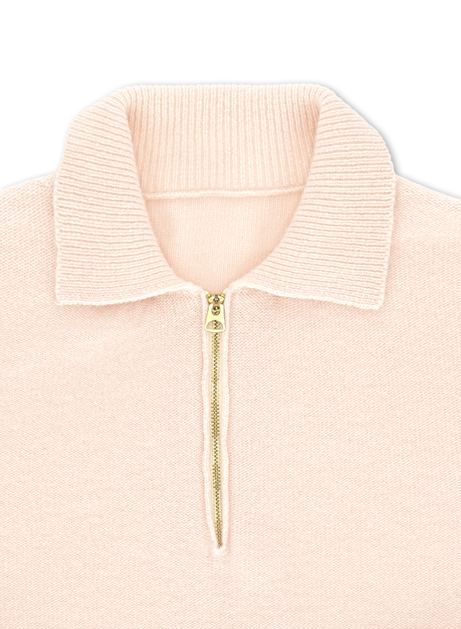 Yale Maglia In Lana Con Colletto E Zip