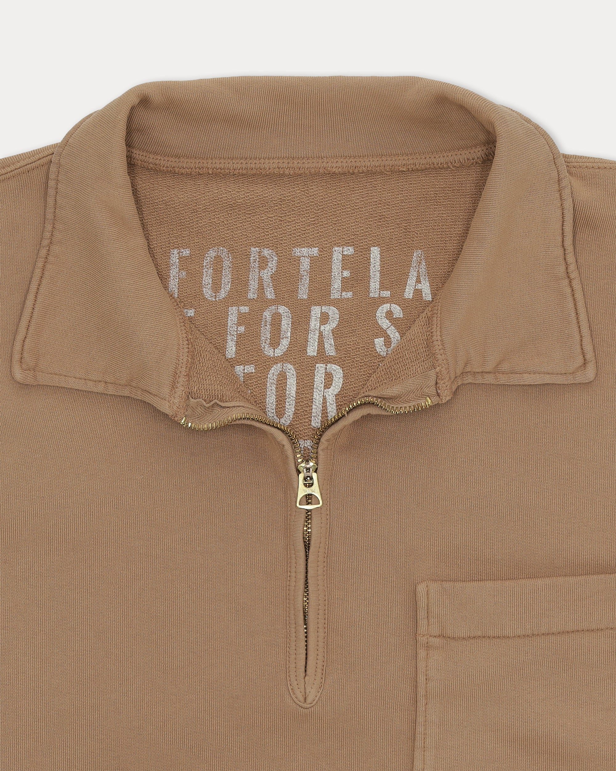 Yalep Felpa In Jersey Garzato Con Zip
