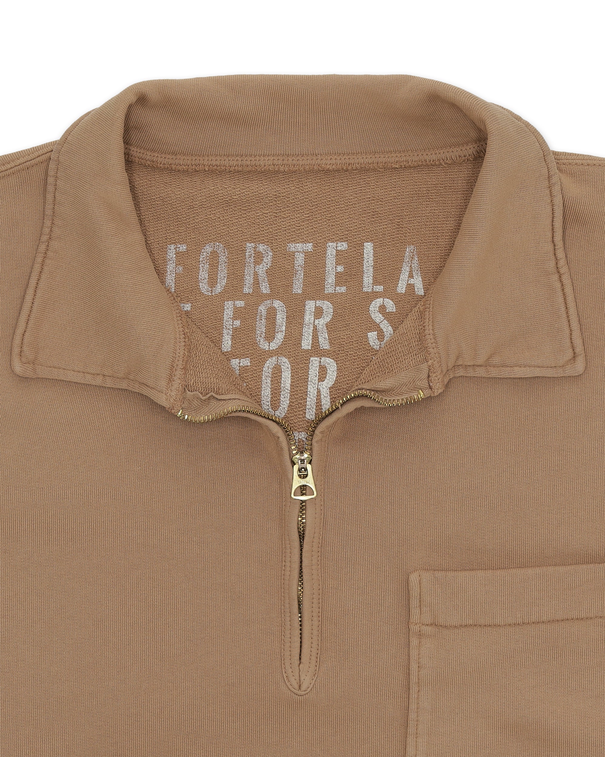 Yalep Felpa In Jersey Garzato Con Zip