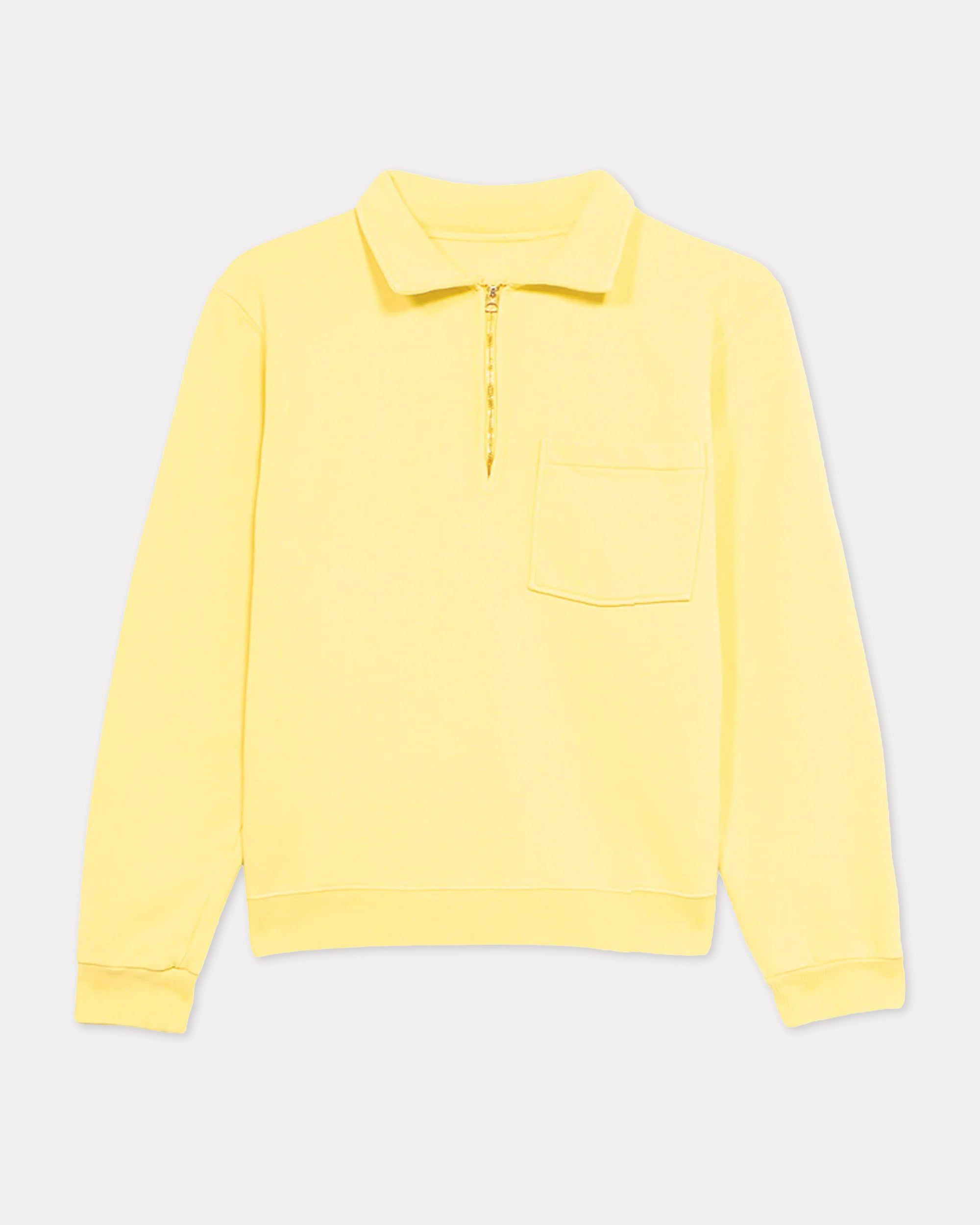 Yale Fleece Cotton Sweatshirt With Collar and Zipper