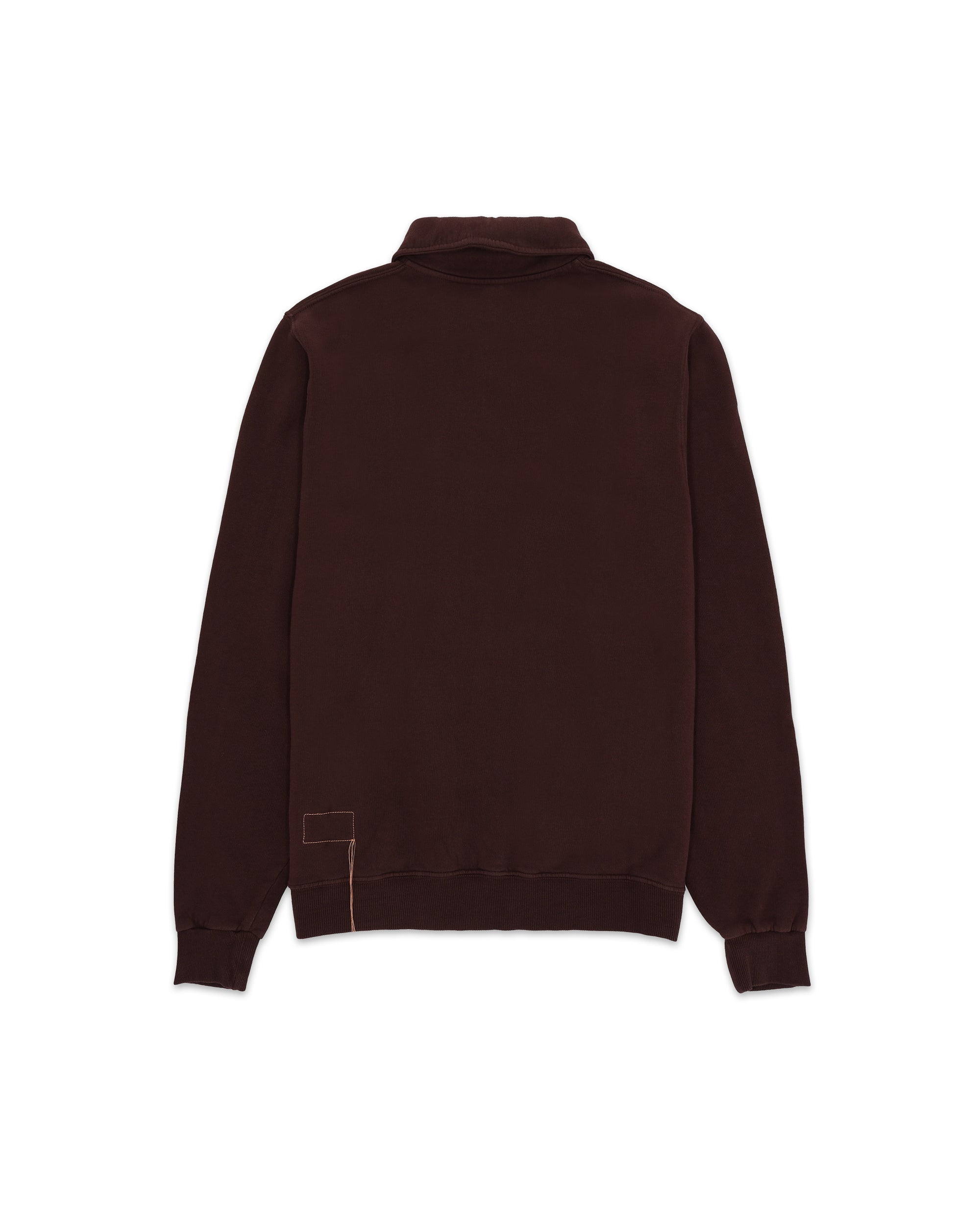 Yale Felpa In Cotone Felpato Con Colletto E Zip