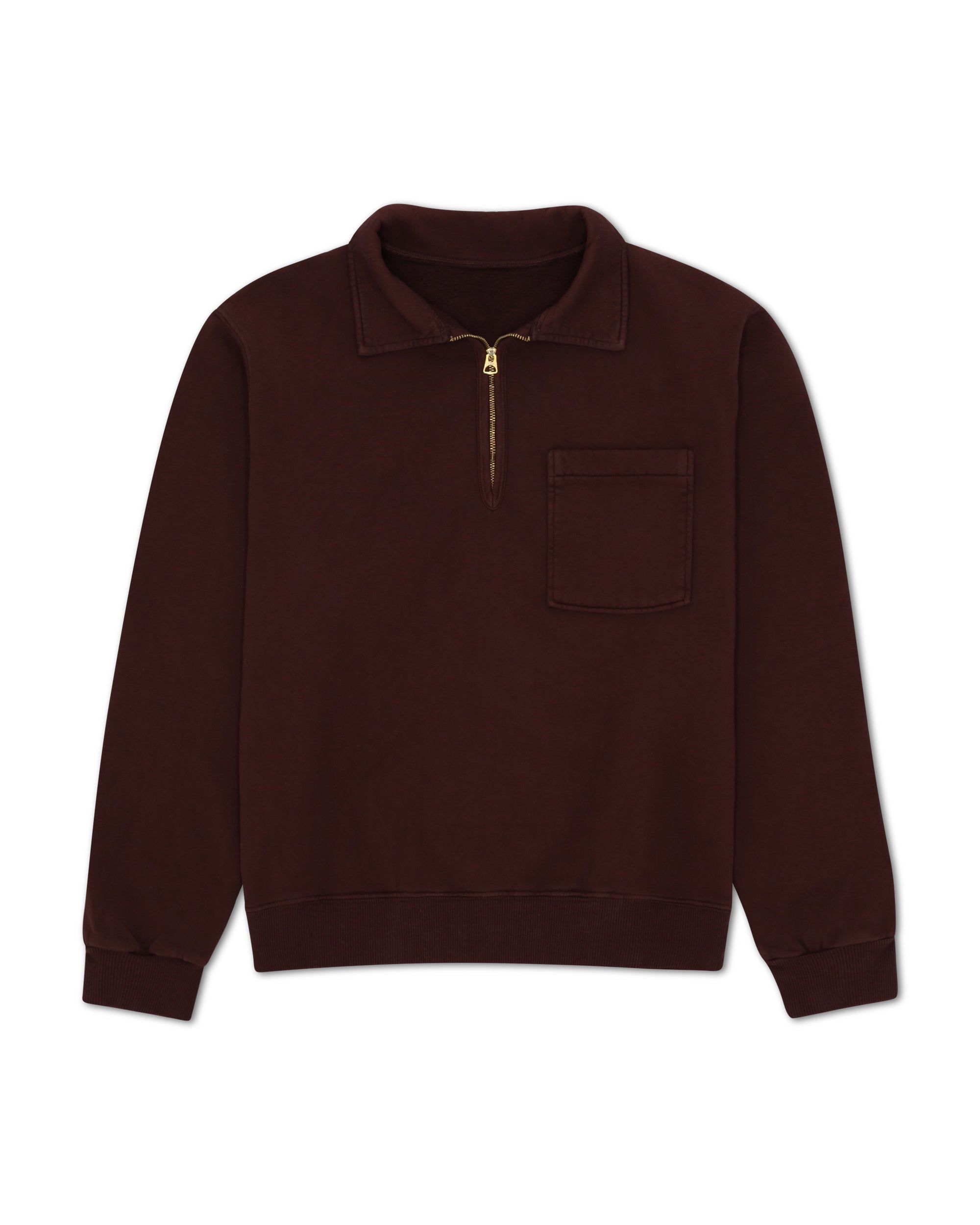 Yale Fleece Jersey Quarter Zip Collared Sweatshirt