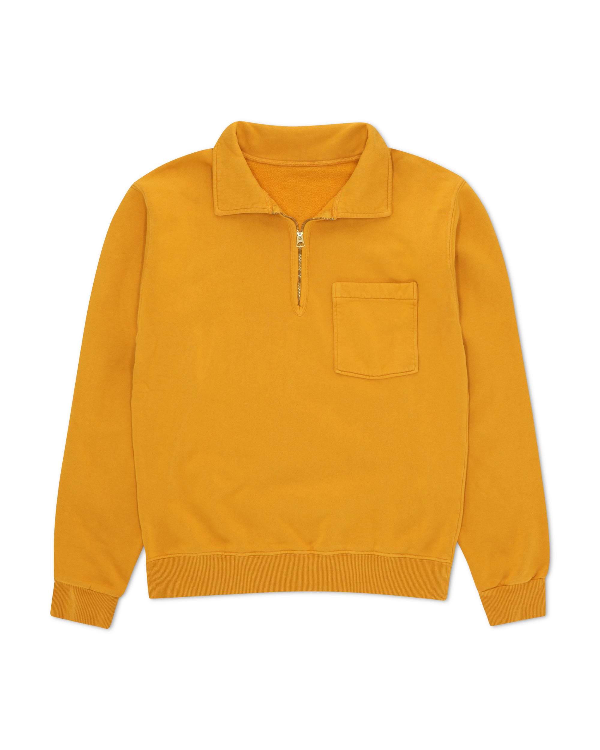 Yale Fleece Jersey Quarter Zip Collared Sweatshirt