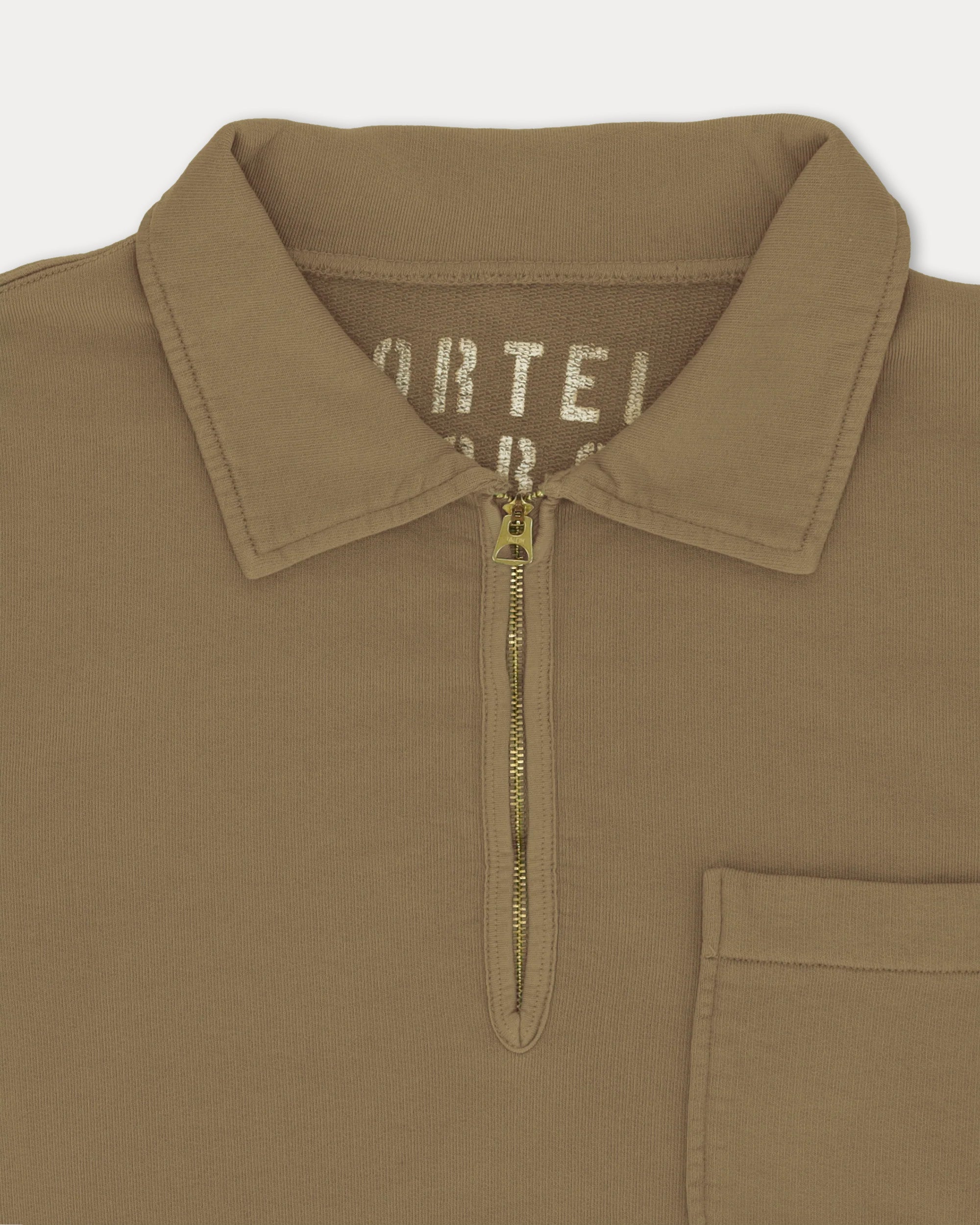Yalepm Polo In Jersey Garzato Con Zip a Maniche Corte