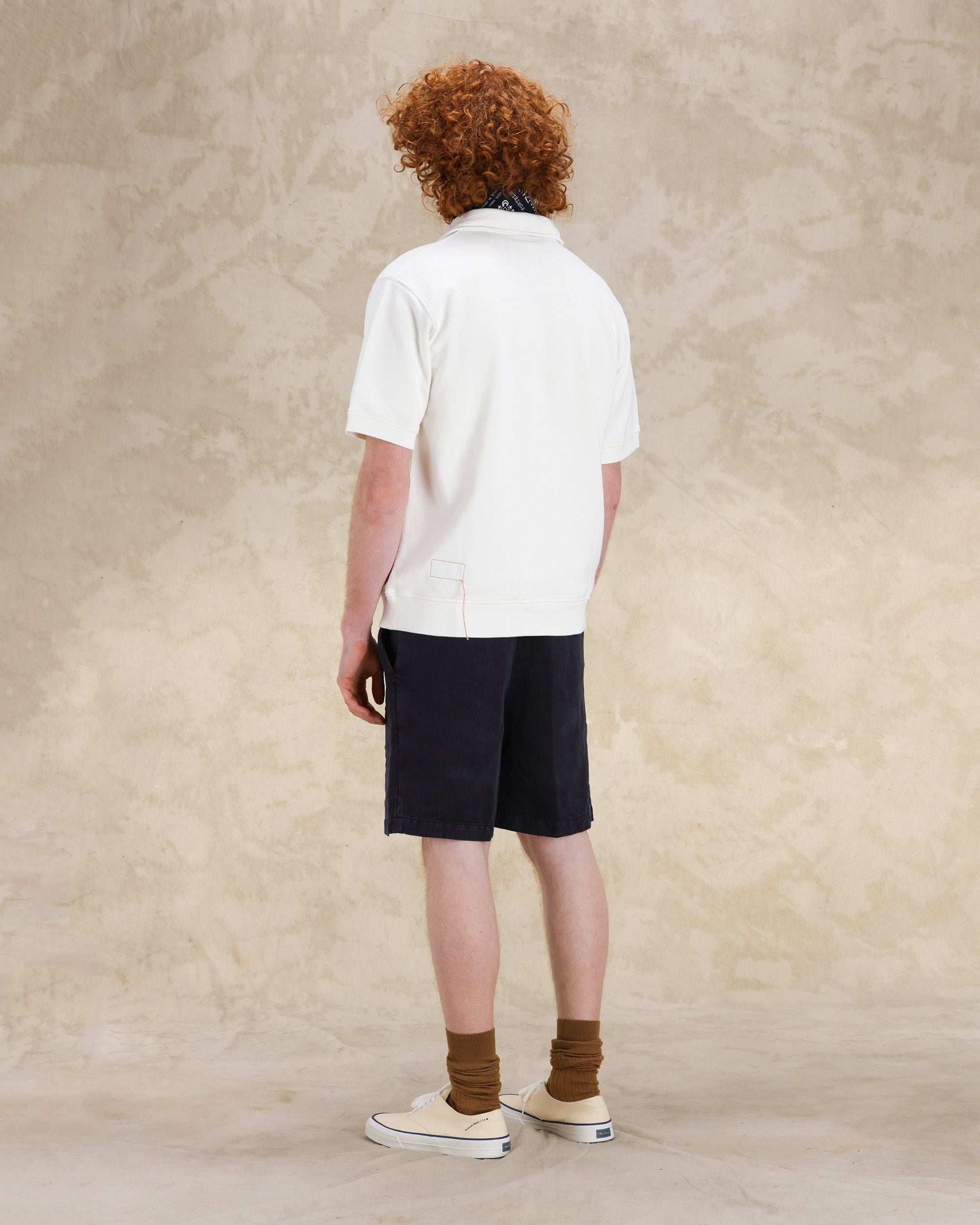 Yalepm Polo In Jersey Garzato Con Zip a Maniche Corte