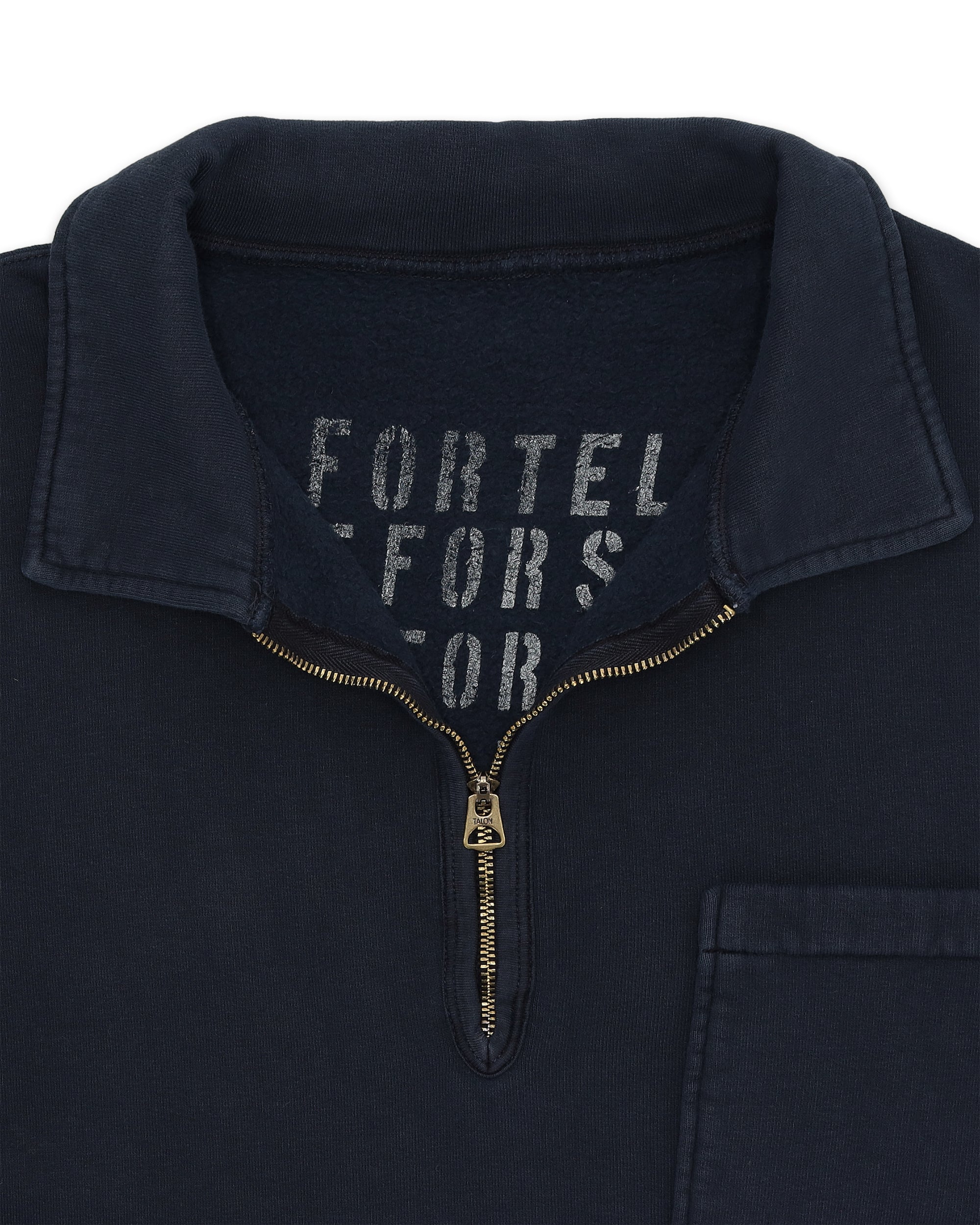 Yalepm Polo In Jersey Felpato Con Zip a Maniche Corte