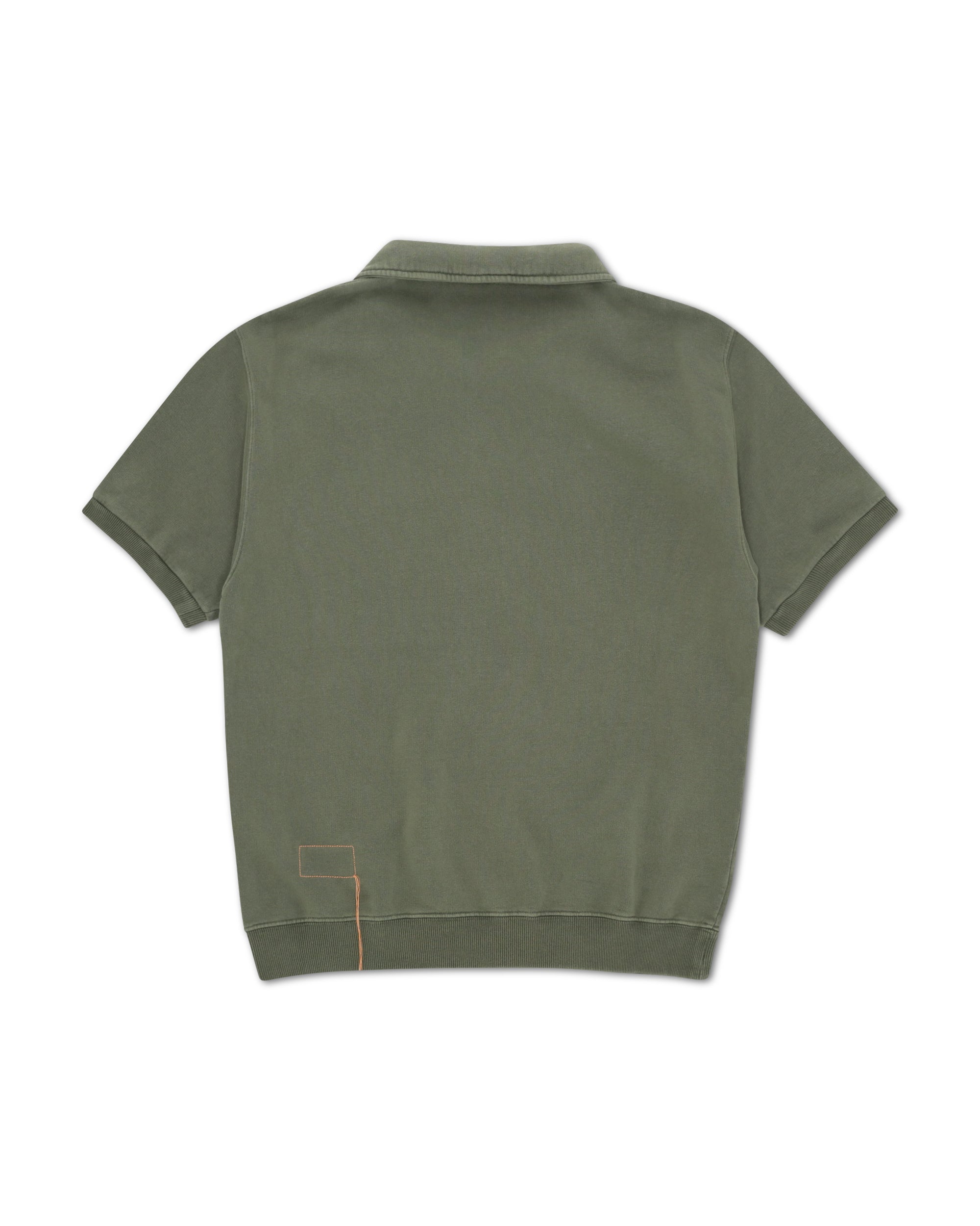 Yalepm Polo In Jersey Felpato Con Zip a Maniche Corte