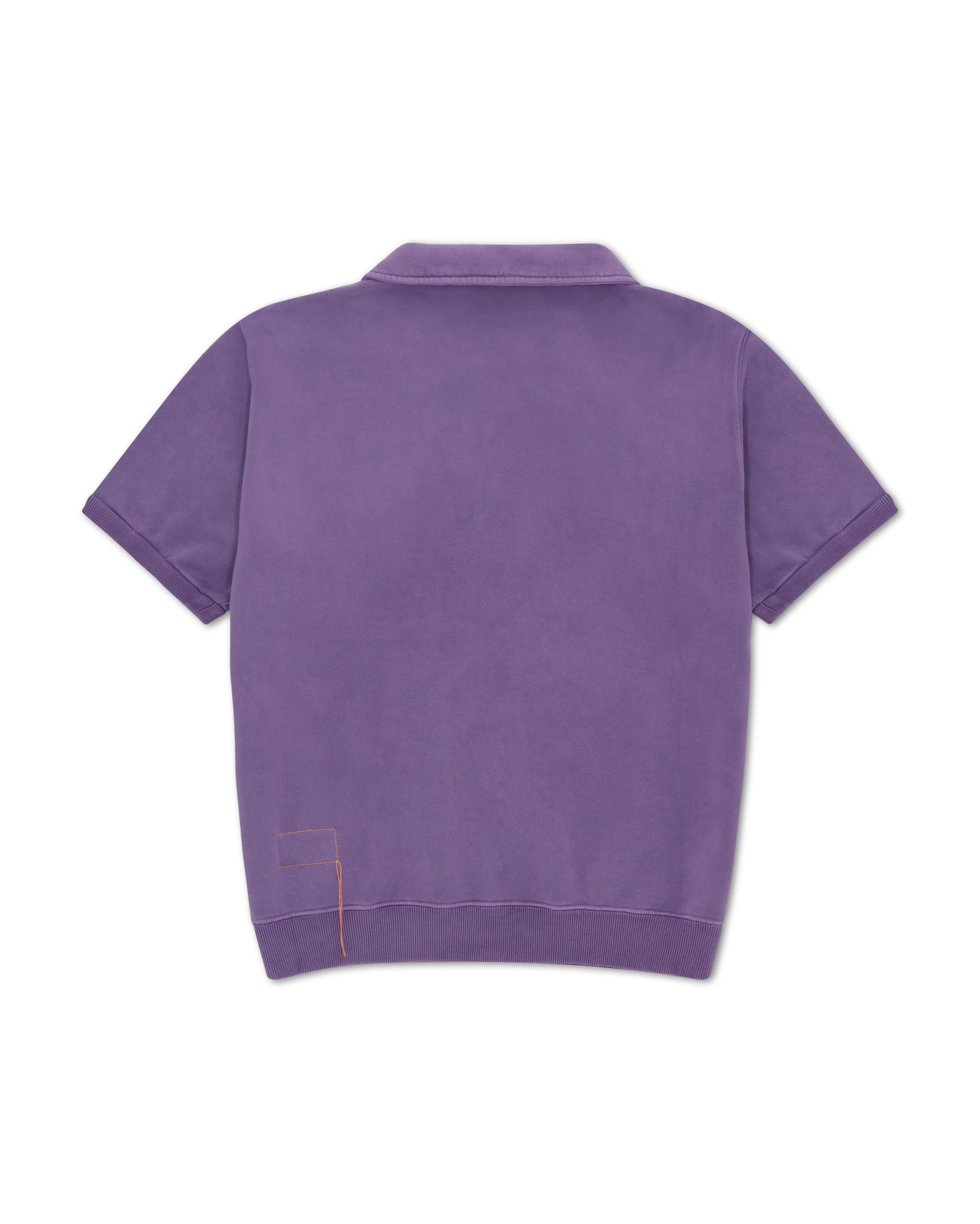 Yalepm Polo In Jersey Felpato Con Zip a Maniche Corte