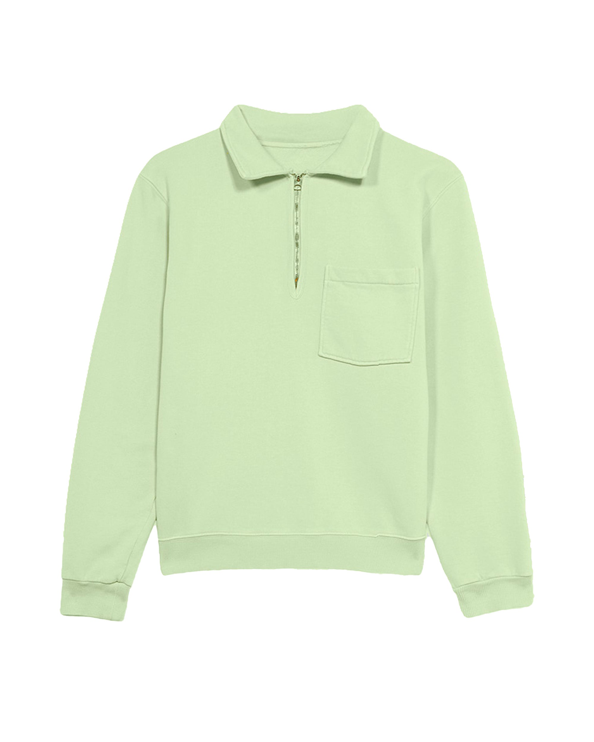 Yale Felpa In Cotone Felpato Con Colletto E Zip