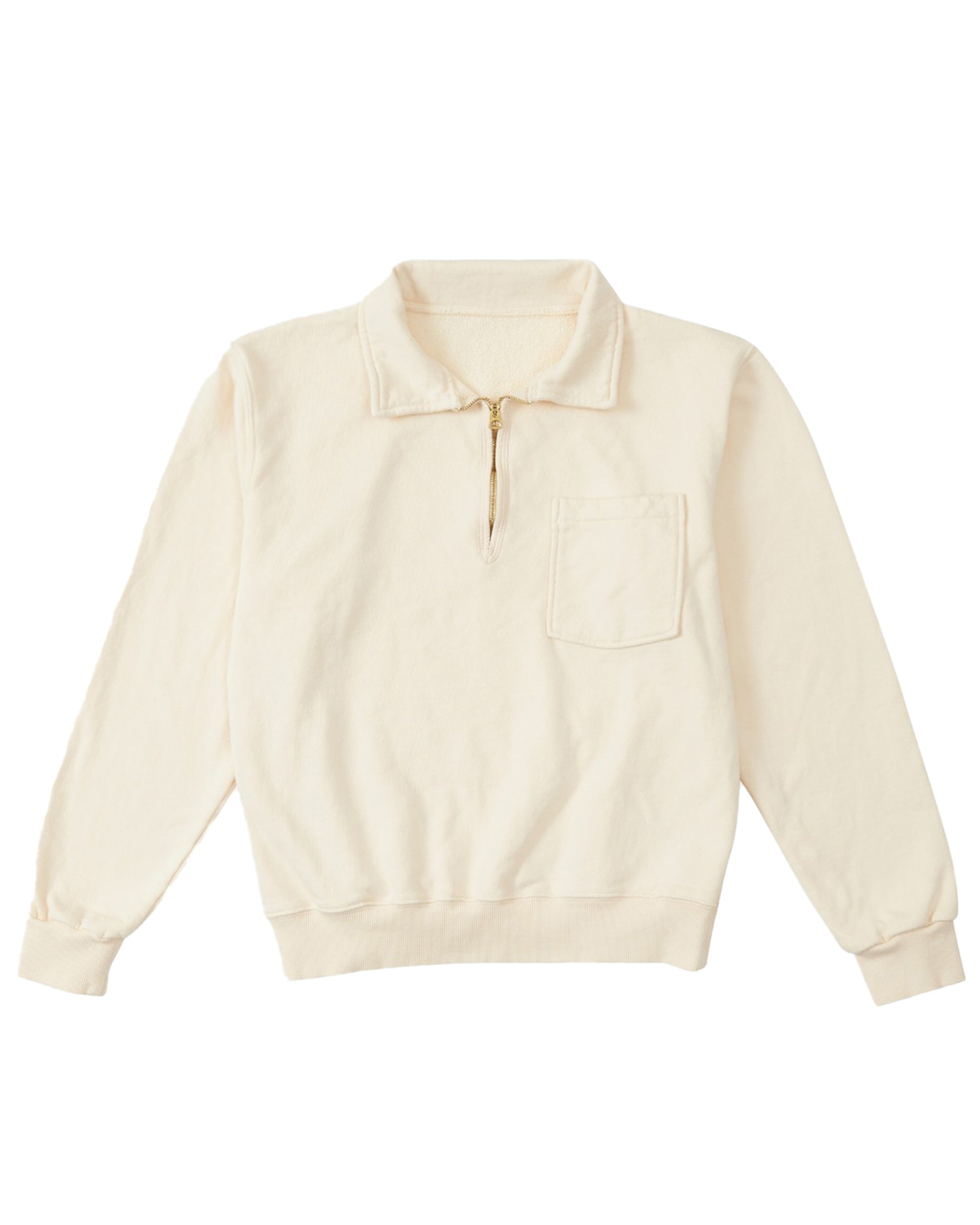 Yale Fleece Jersey Quarter Zip Collared Sweatshirt