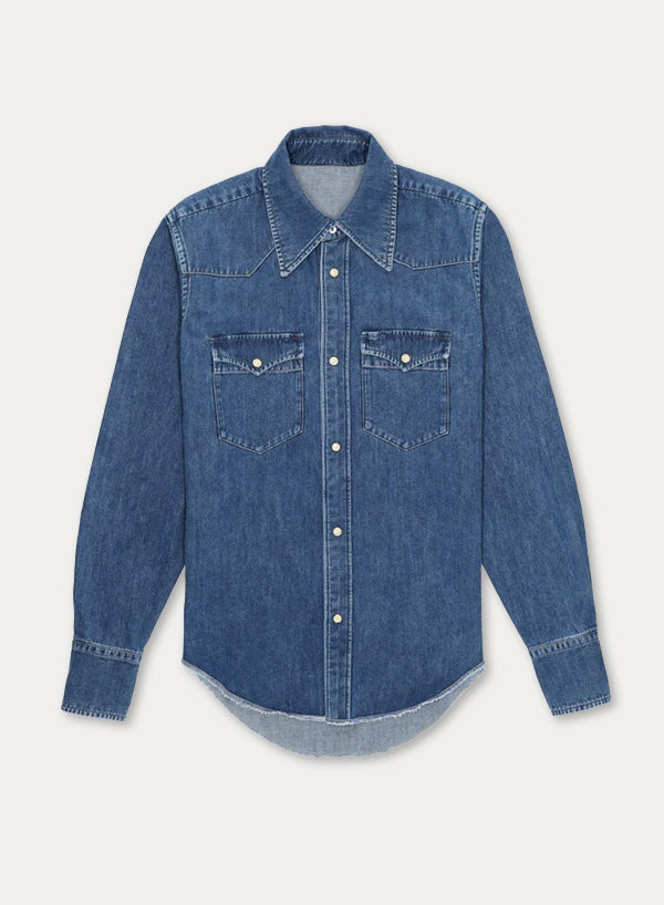 Yellowstone Camicia In Denim Stone Wash