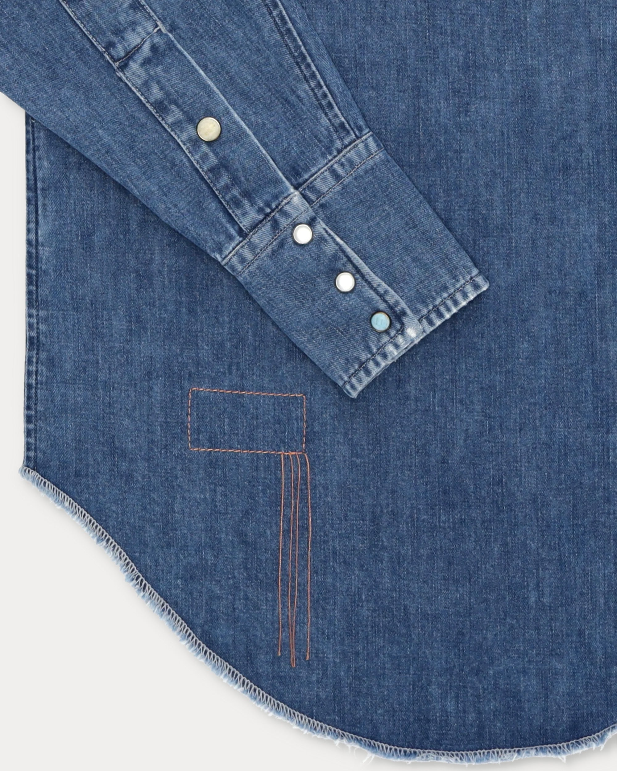 Yellowstone Camicia In Denim Stone Wash