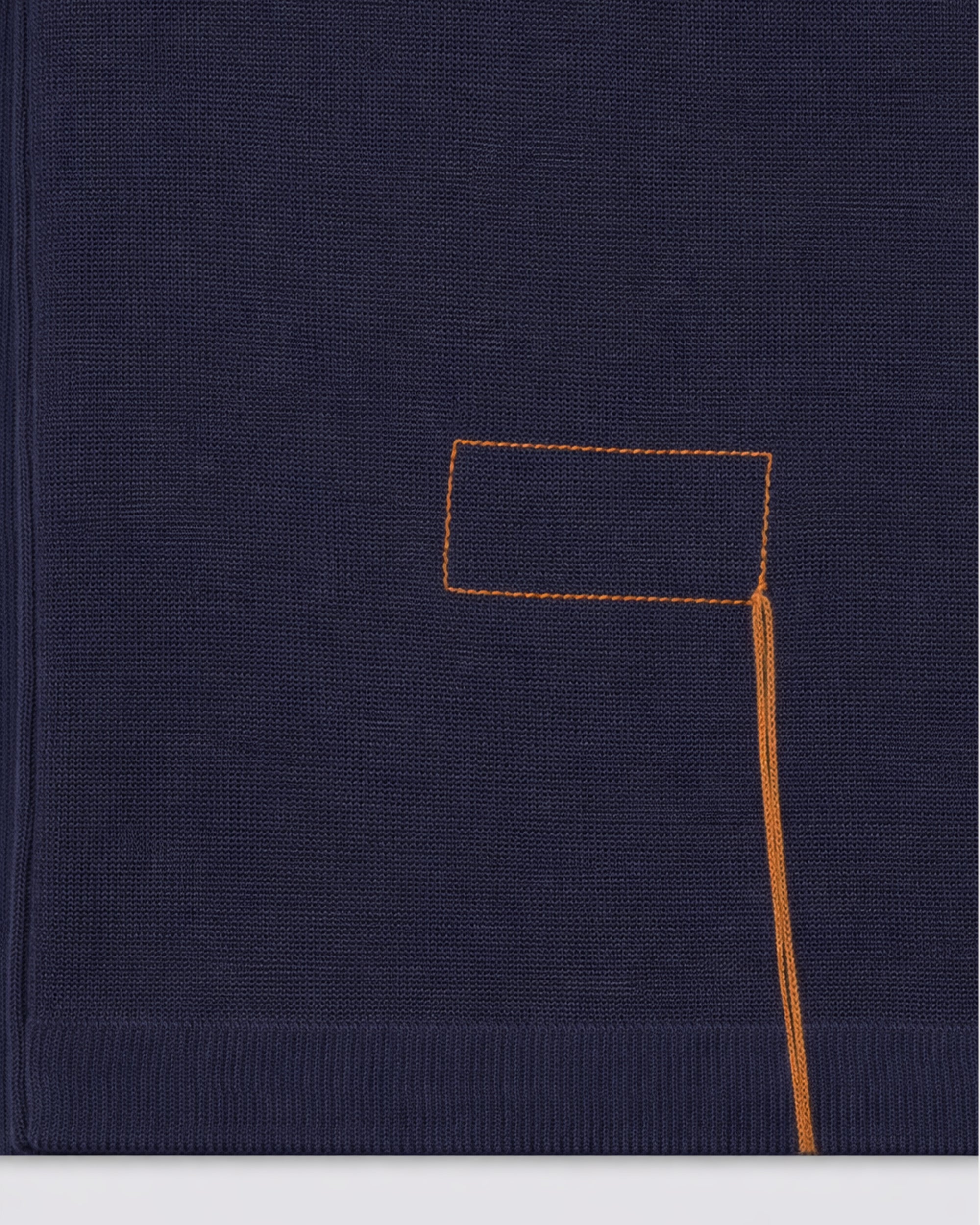 Adrien Cotton Knit V-Neck Polo