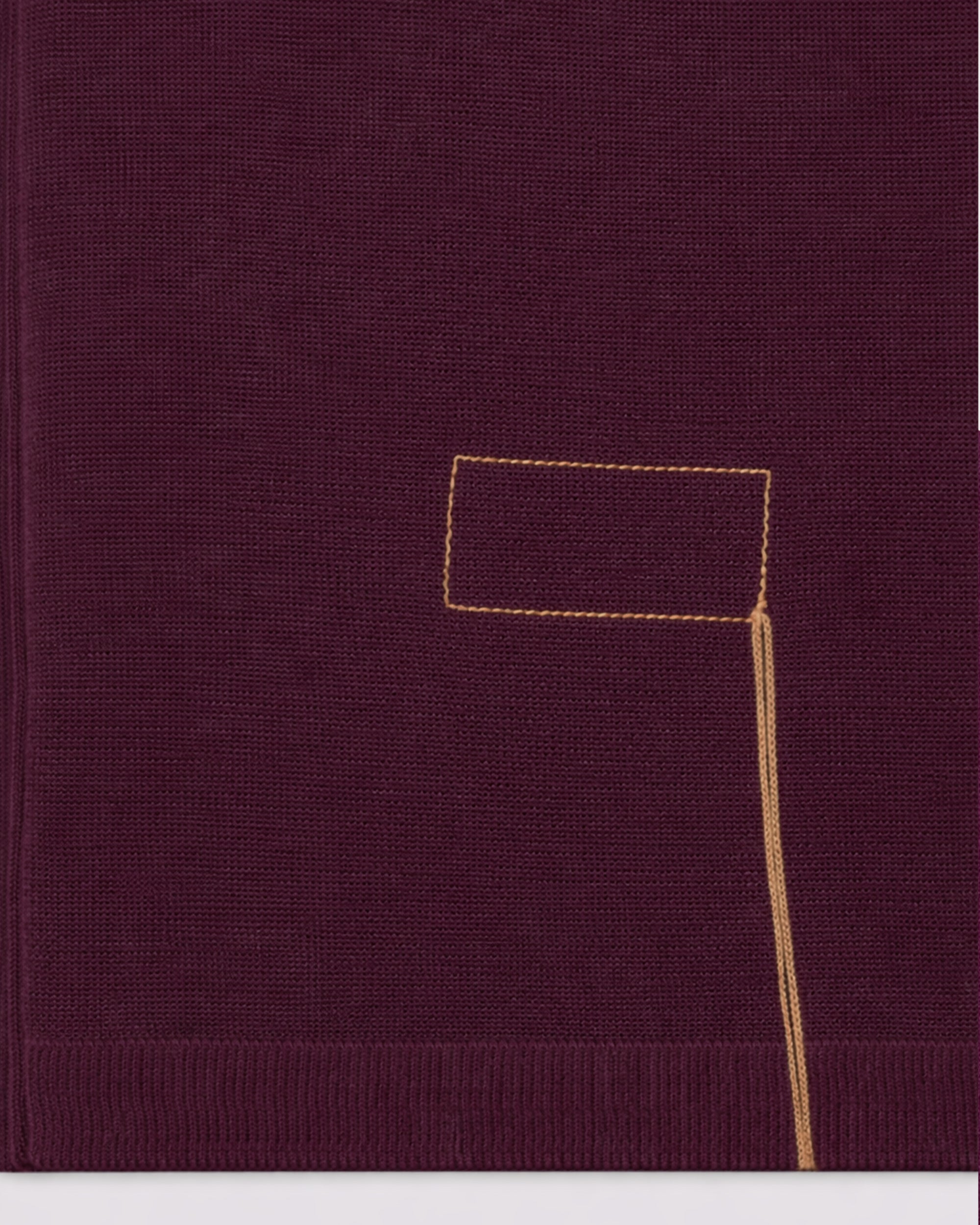 Adrien Cotton Knit V-Neck Polo