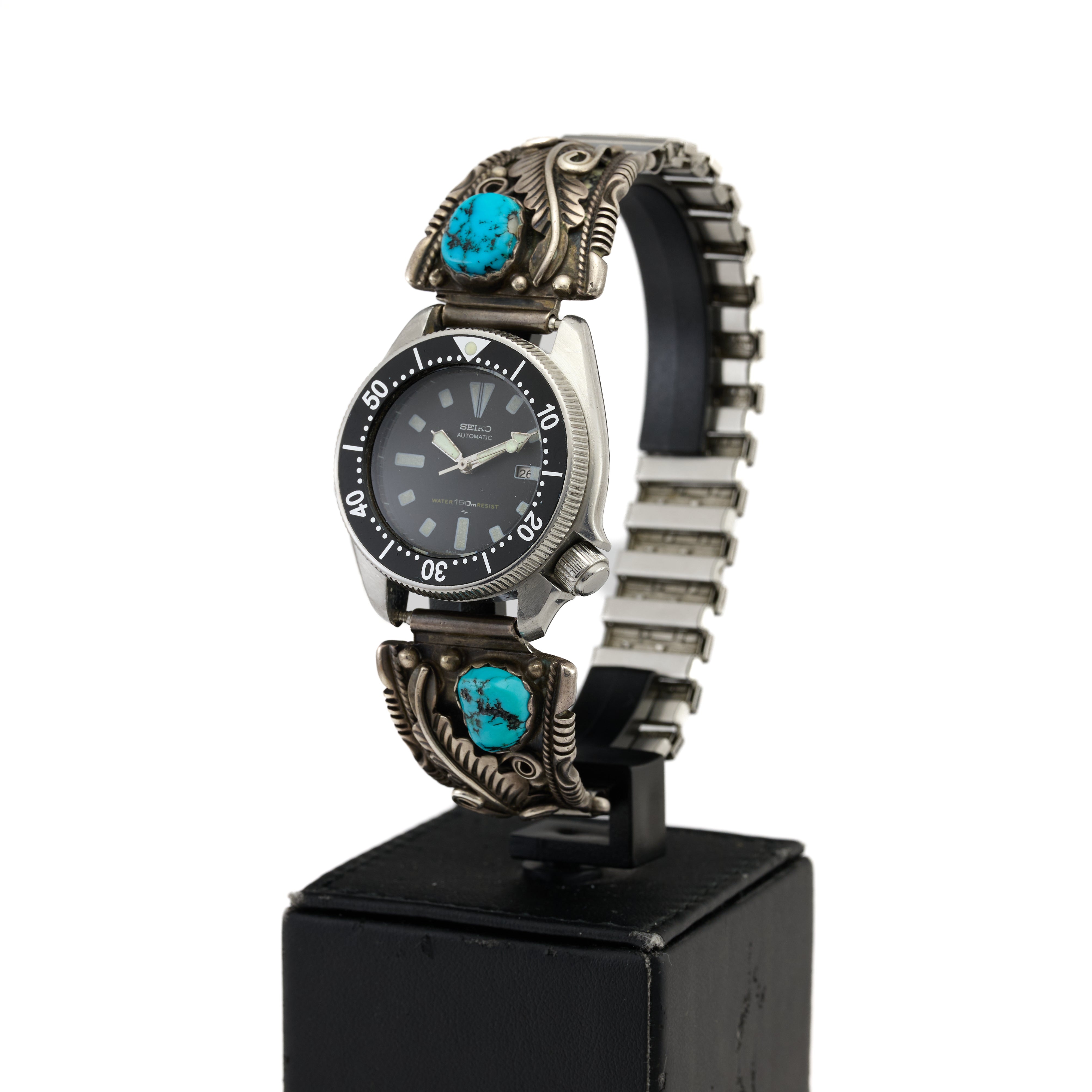 Seiko Baby BR4 Cinturino Navajo Quadrante Nero