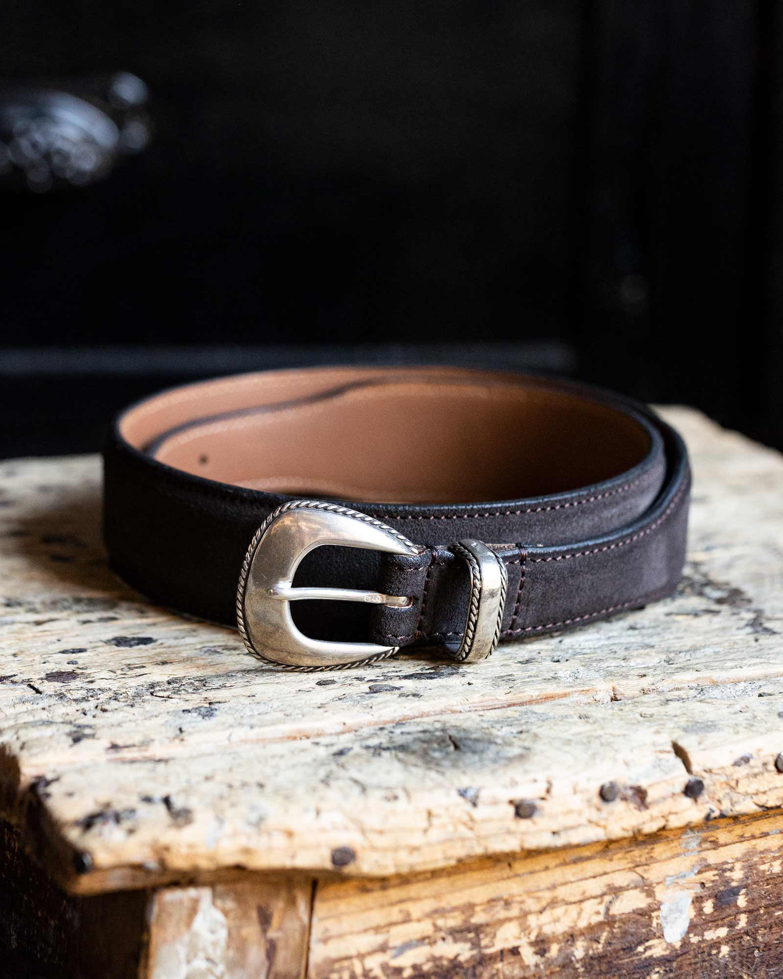Arizona Silver and Suede Belt