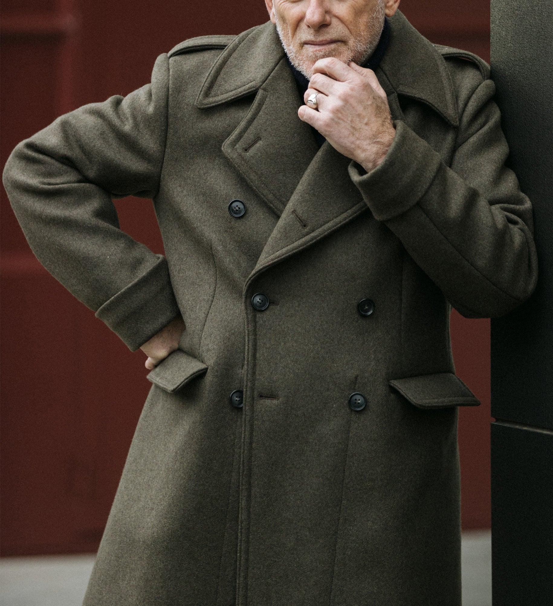 Balbo Coat Double-breasted Wool