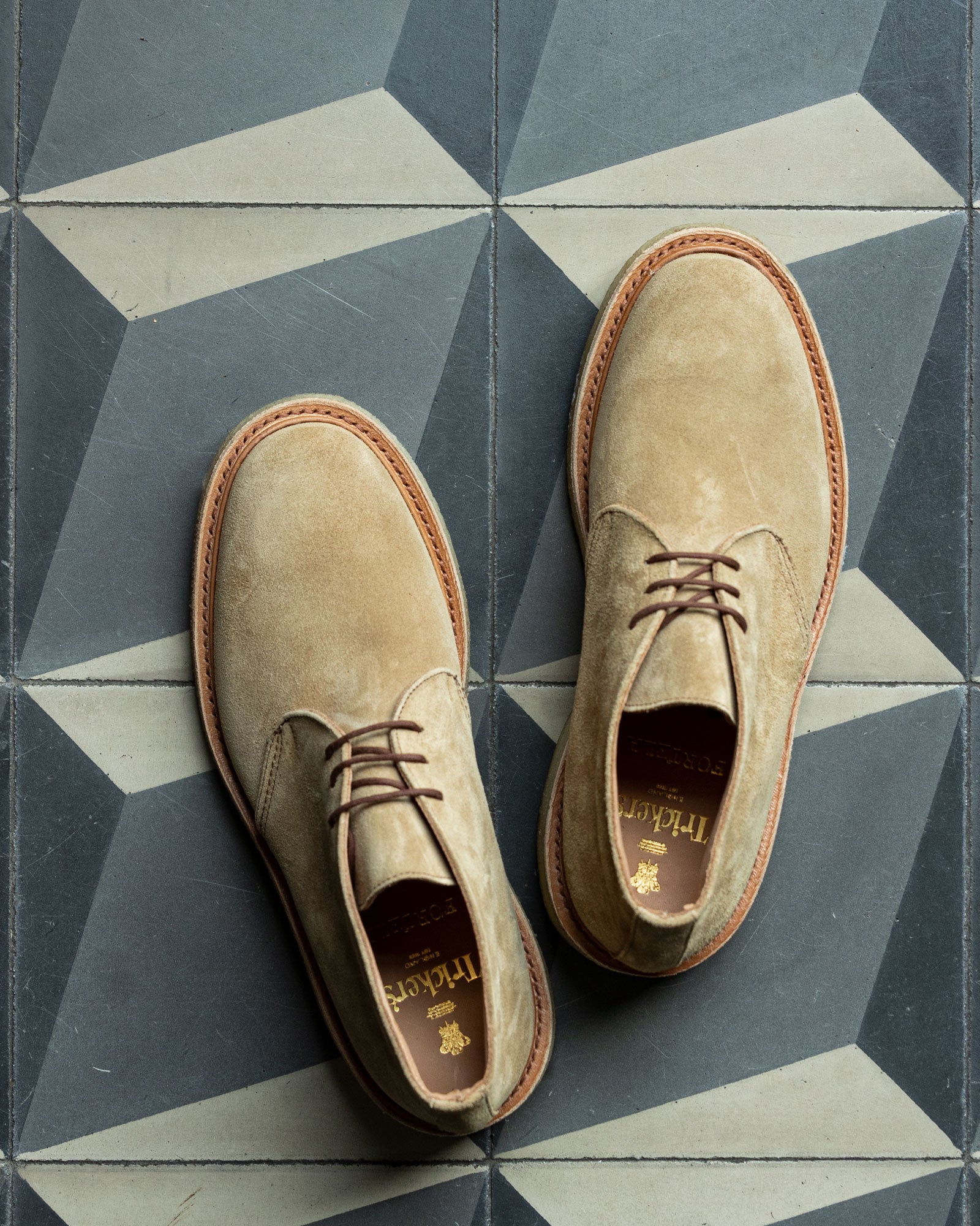 Trickers x Fortela Stivali in Pelle Scamosciata